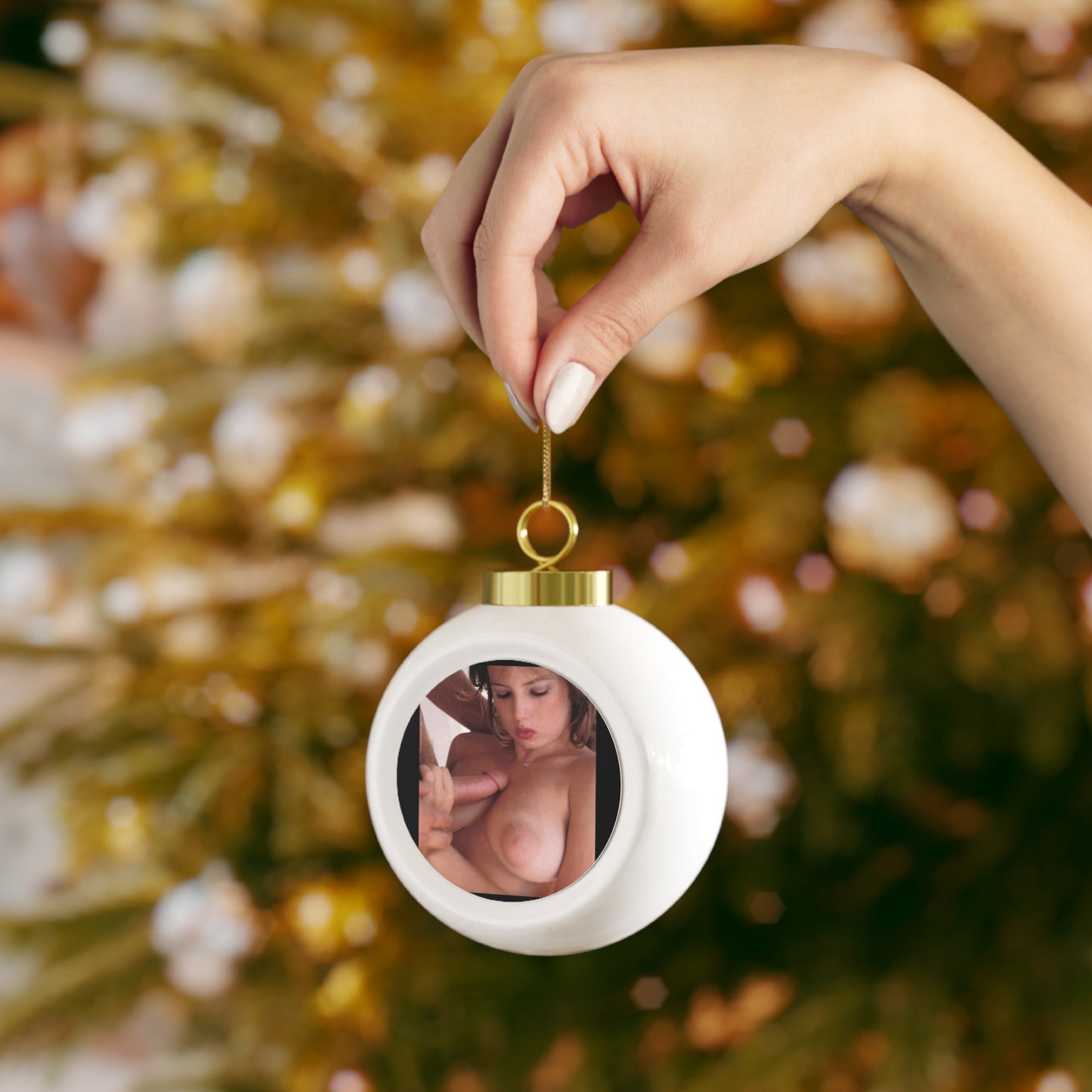 Christmas Ball Ornament Retro Porn Star Traci Lords Nude Naked