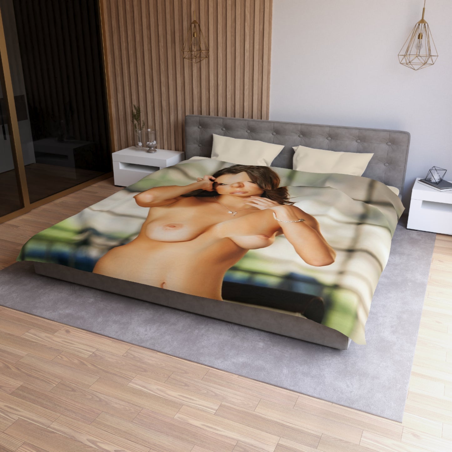 Microfiber Duvet Cover Penthouse Pet December 2012 Lily Love