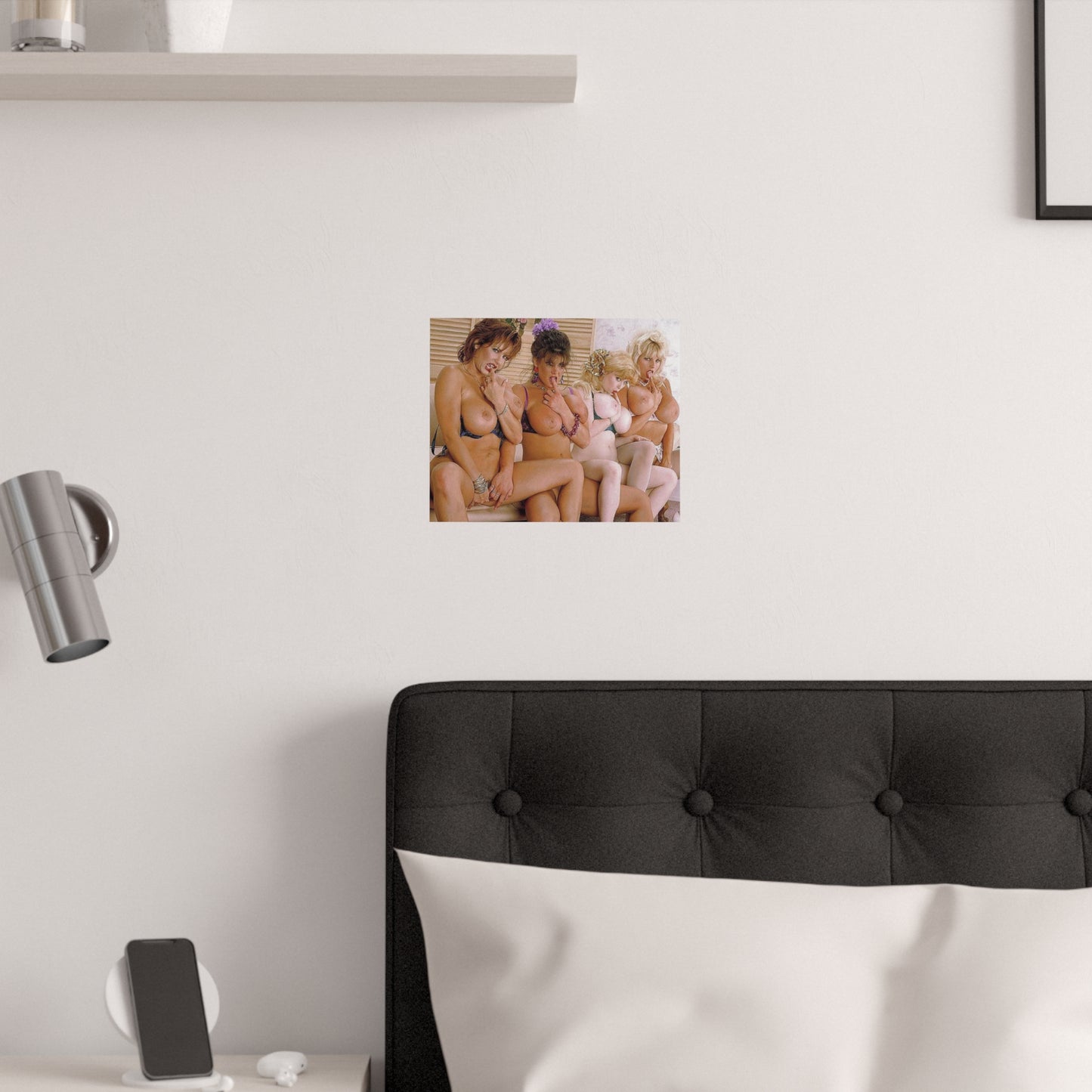 Satin Posters (210gsm) Retro Pornstar Holly Body and Friends Nude