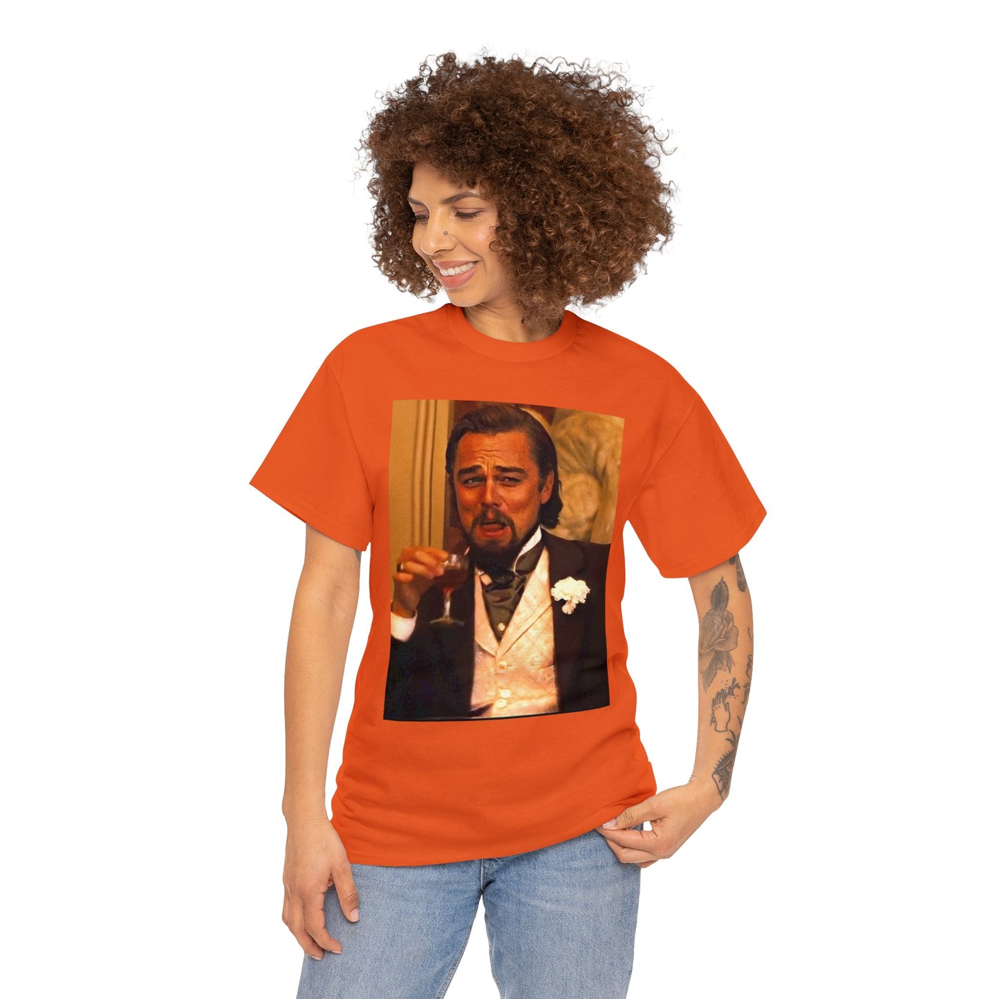 Unisex Heavy Cotton Tee Leonard DiCaprio Django Meme