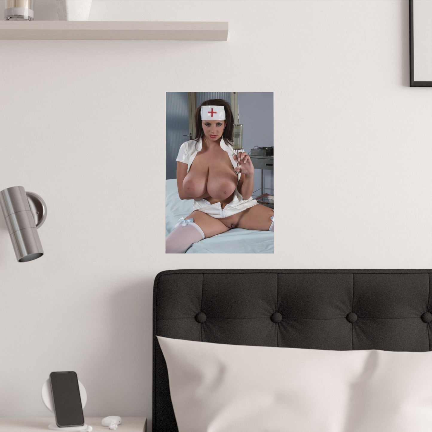 Satin Posters (210gsm) Sexy Nude Nurse