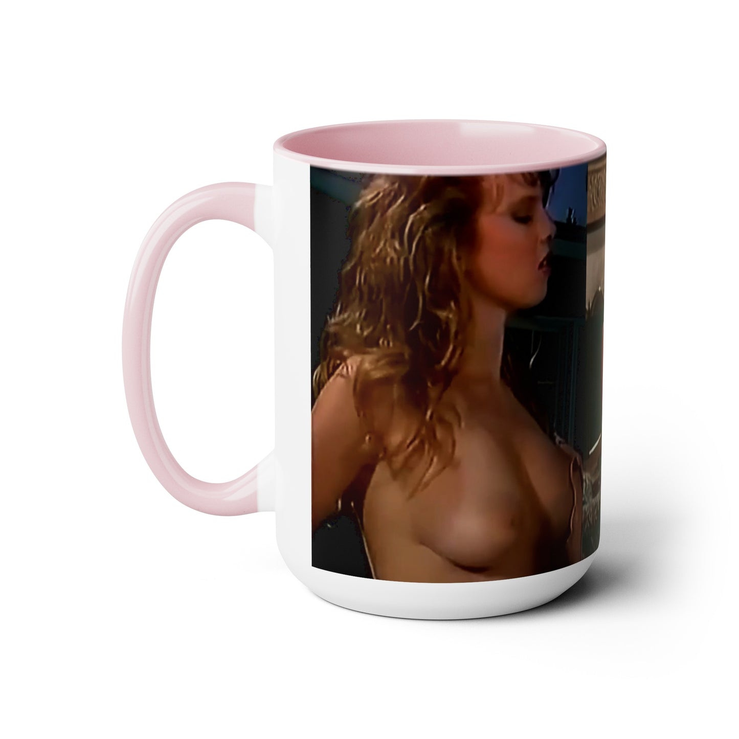 Two-Tone Coffee Mugs, 15oz Traci Lords Nude