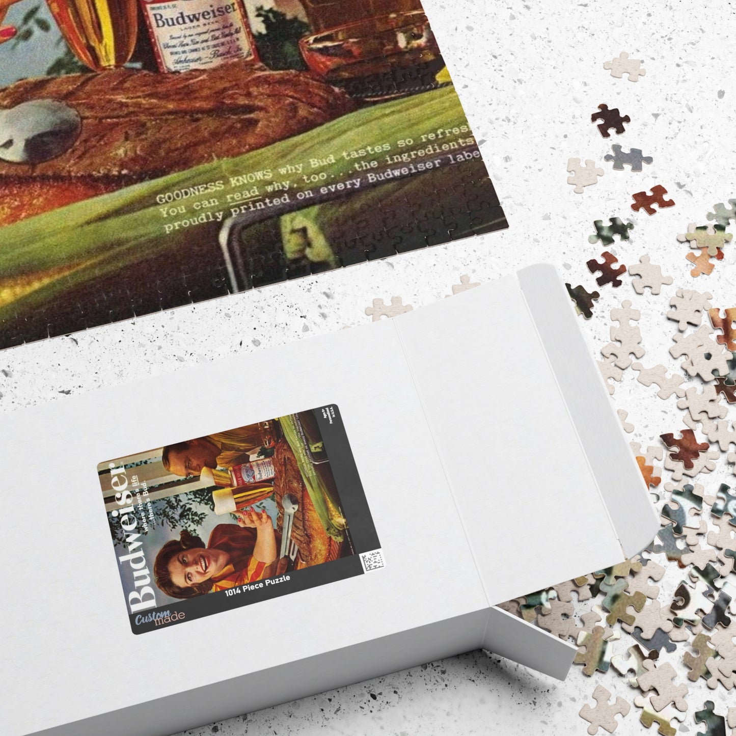 Puzzle (110, 252, 520, 1014-piece) Retro Beer Advertisement Budweiser