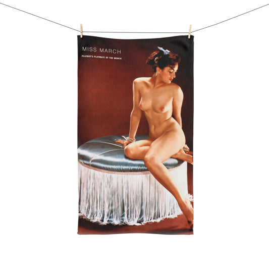 Hand Towel Playboy Playmate March 1954 Dolores Del Monte