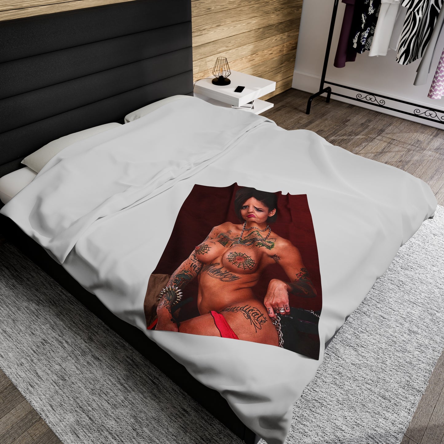 Velveteen Plush Blanket Pornstar Bonnie Rotten Nude
