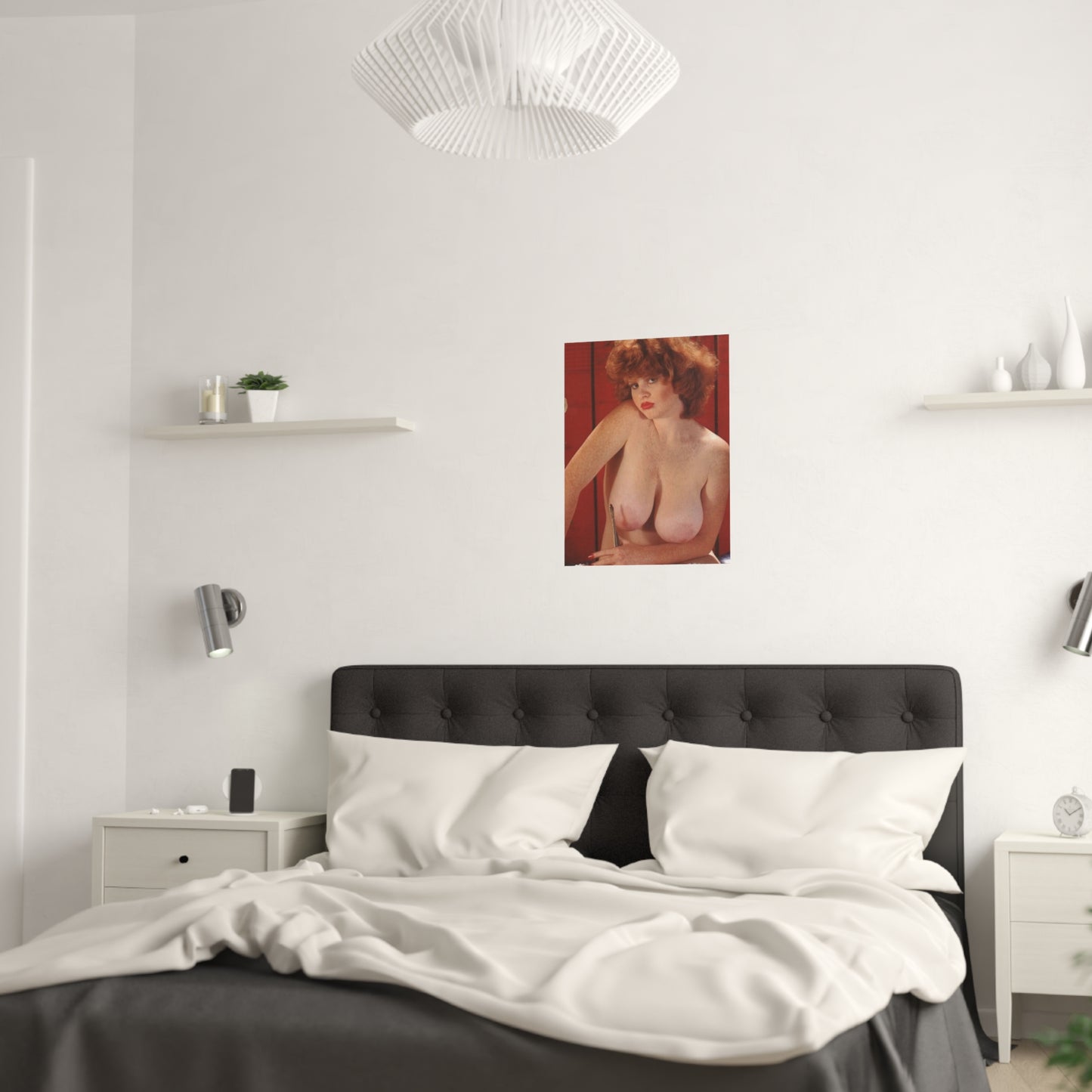 Satin Posters (210gsm) Retro Pornstar Lisa De Leeuw Nude