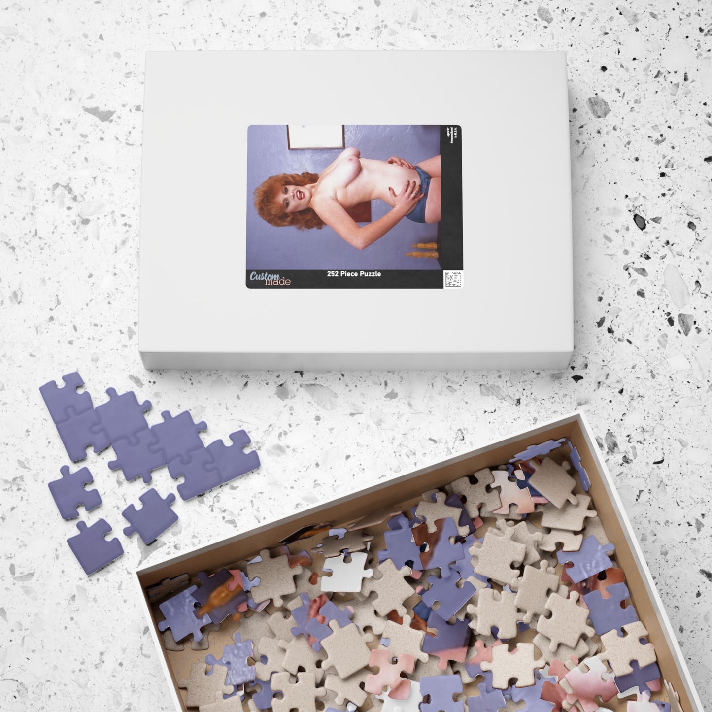 Puzzle (110, 252, 520, 1014-piece) Retro Pornstar Lisa De Leeuw Nude