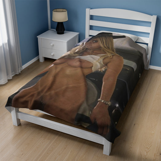Velveteen Plush Blanket Pornstar Jenna Jameson Nude