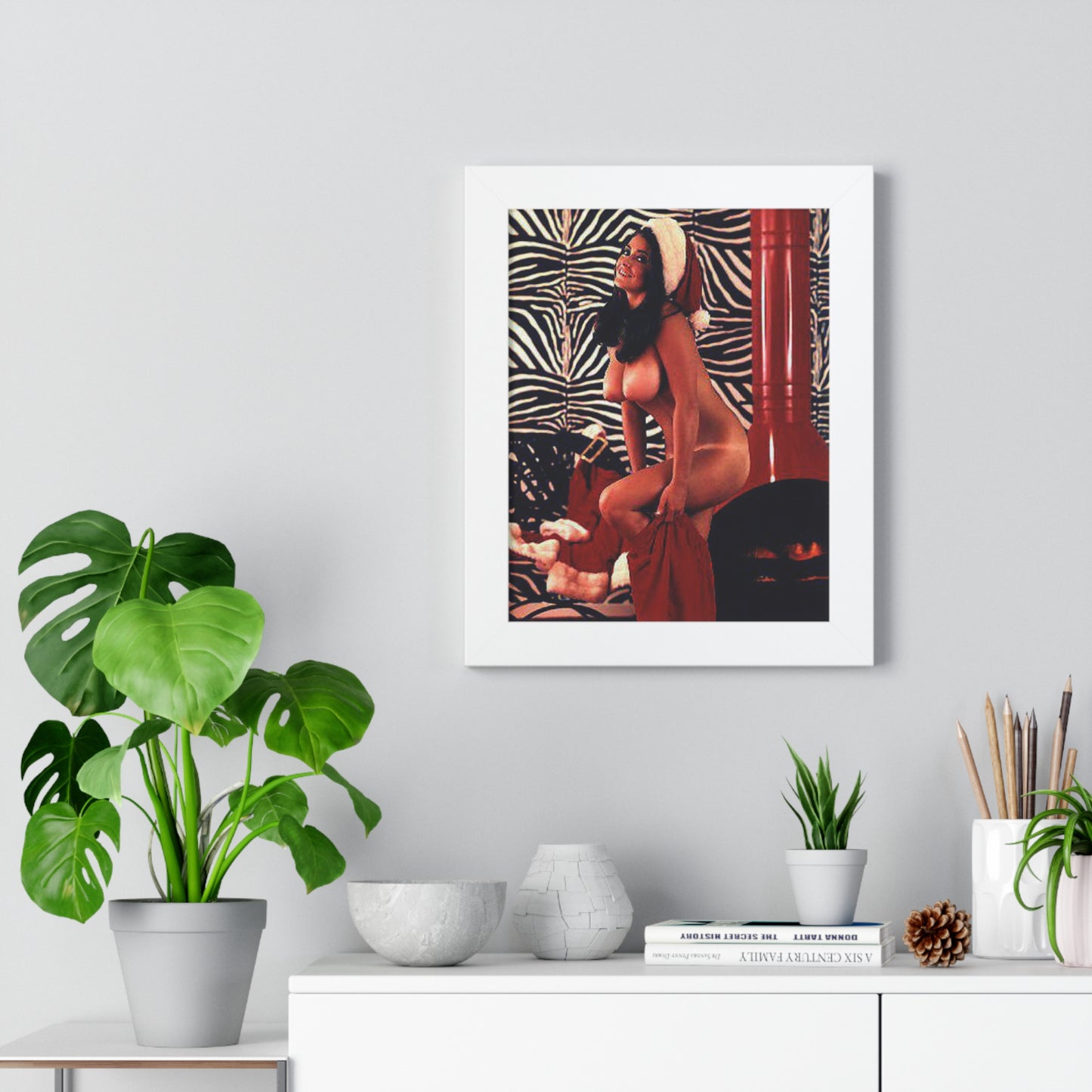 Framed Vertical Poster Playboy Playmate Cynthia Myers Nude