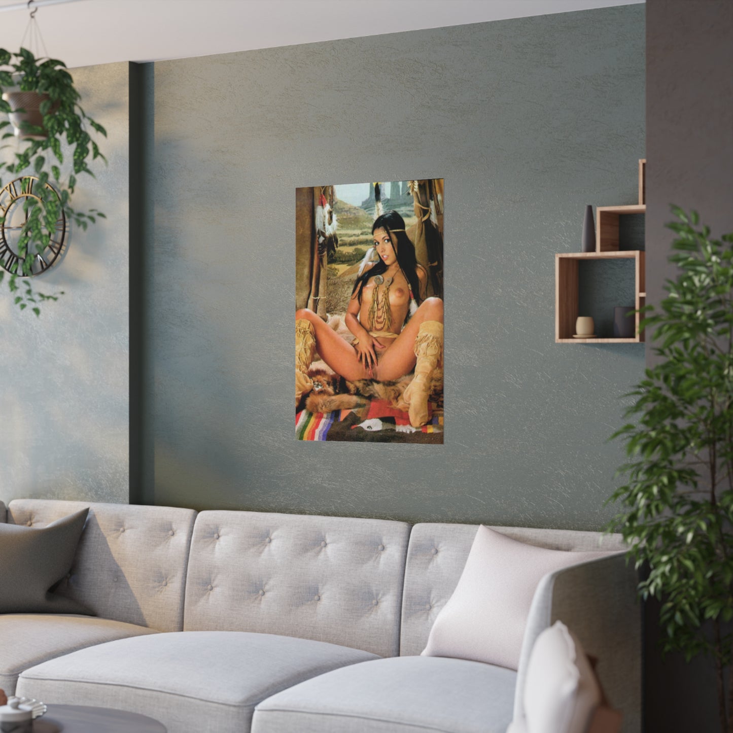 Satin Posters (210gsm) Vintage Porn Star Hyapatia Lee Nude