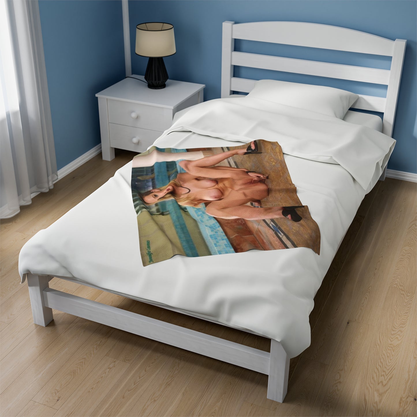 Velveteen Plush Blanket Jennifer Lawrence