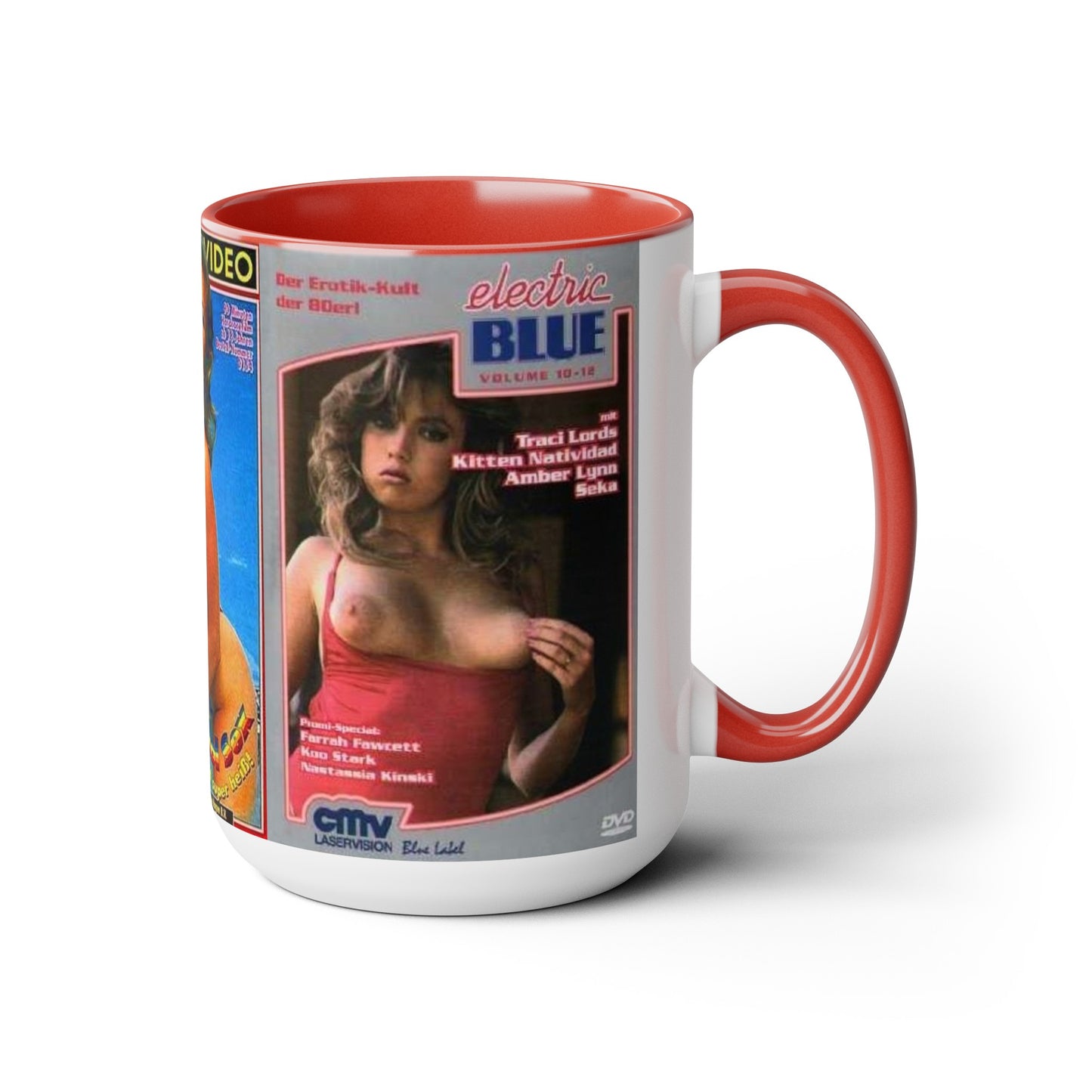 Two-Tone Coffee Mugs, 15oz Traci Lords Nude