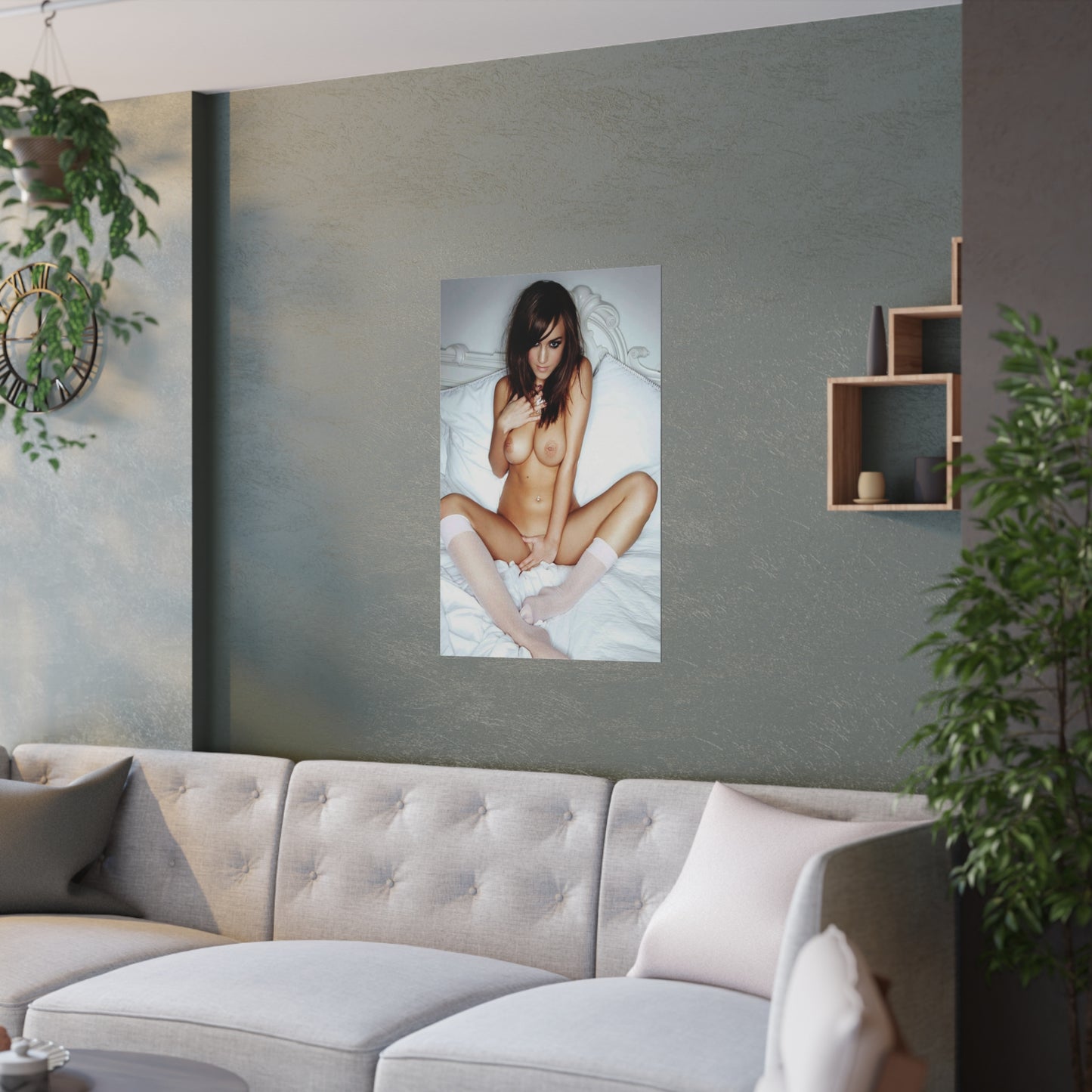 Satin Posters (210gsm) Sexy Brit Rosie Jones Nude