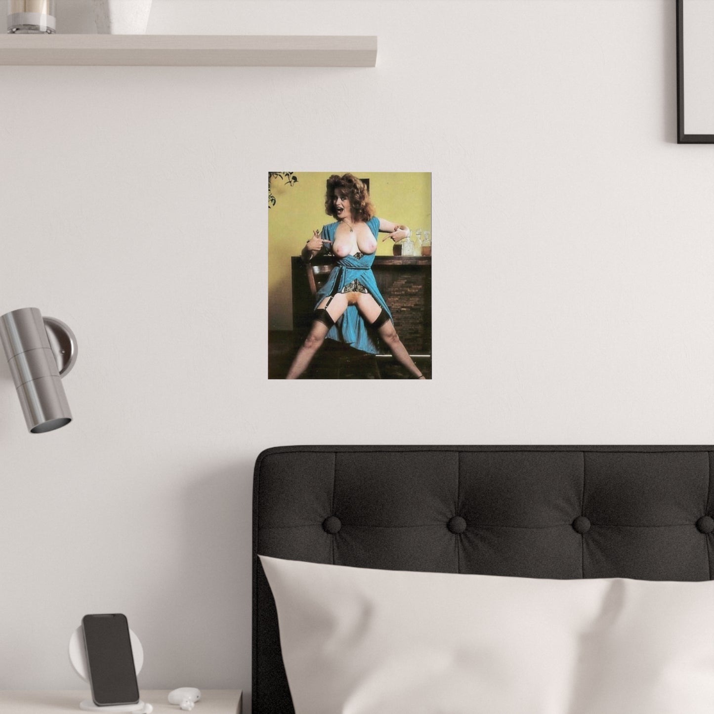 Satin Posters (210gsm) Retro Pornstar Lisa De Leeuw Nude