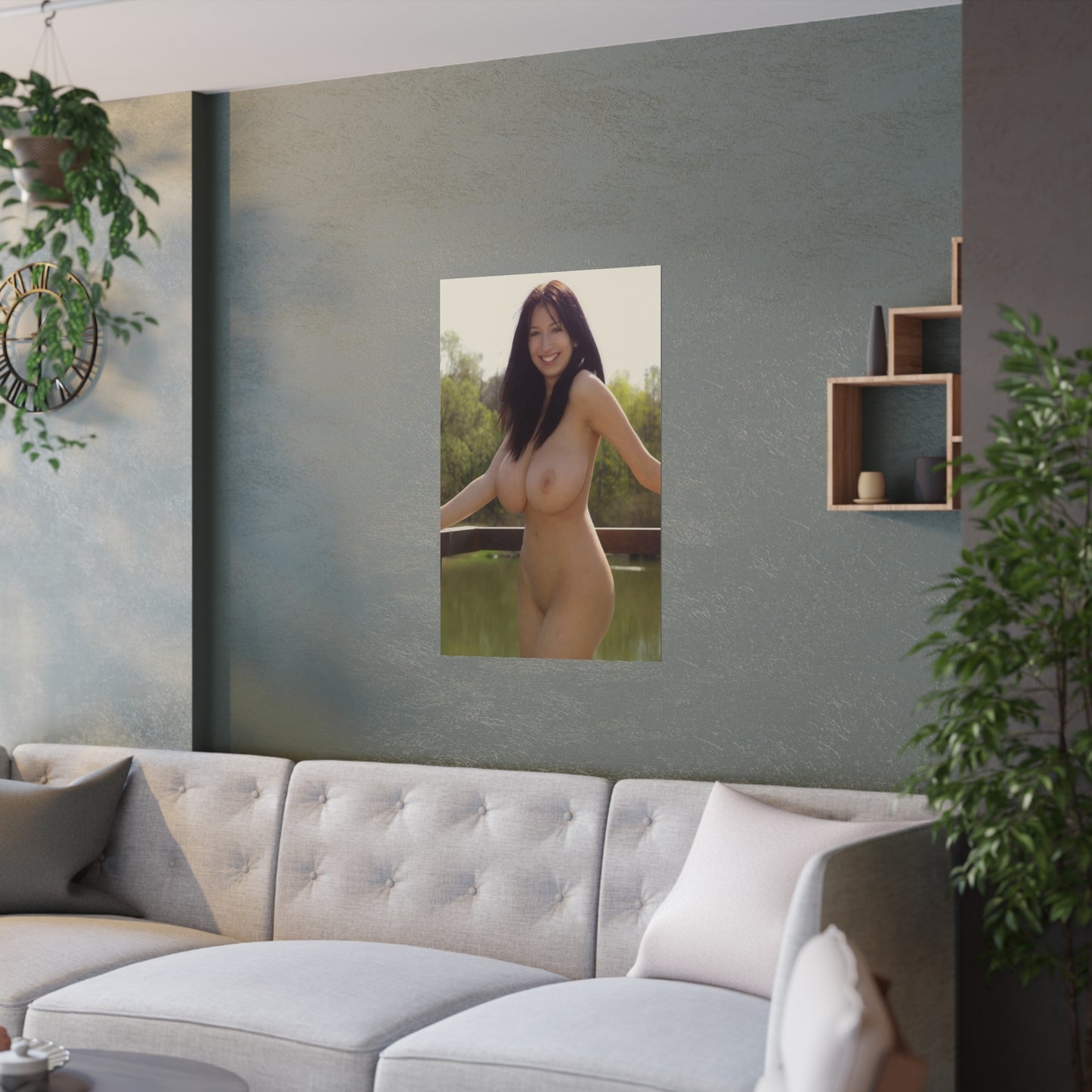 Satin Posters (210gsm) Large Natural Breasts
