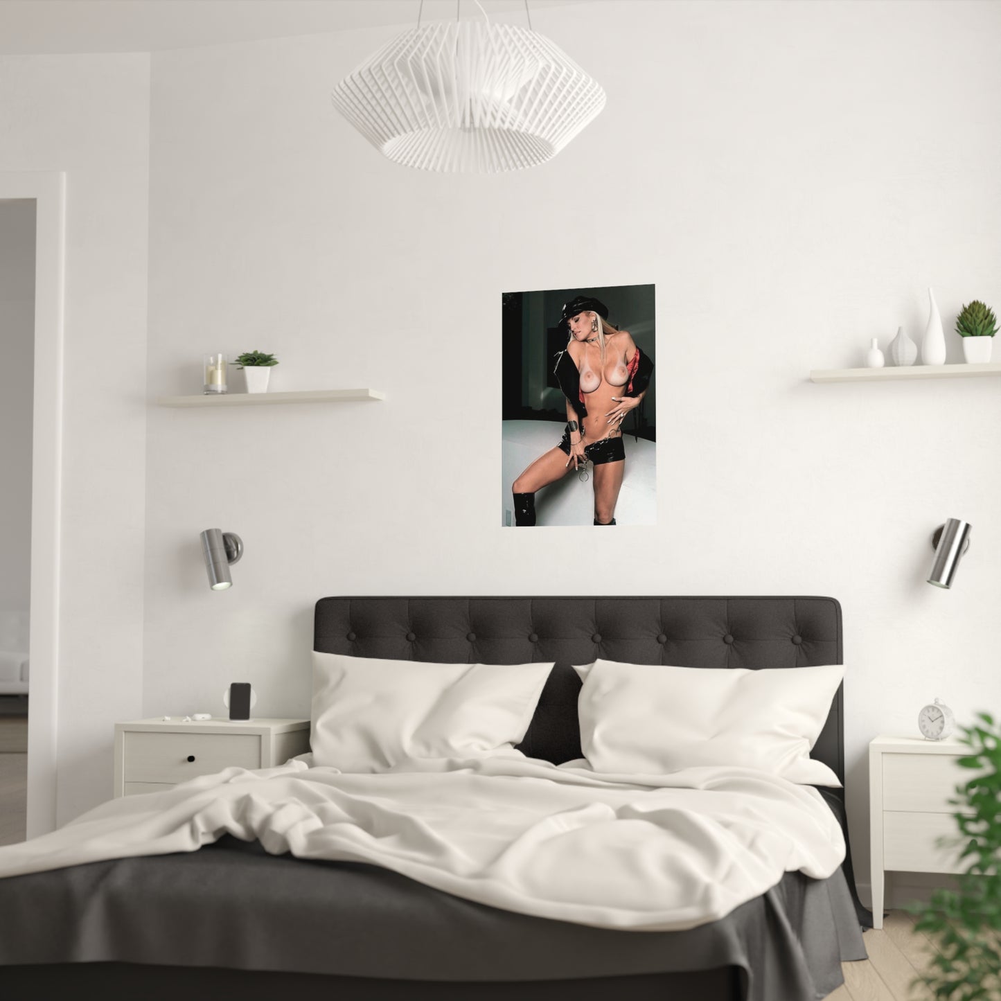 Satin Posters (210gsm) Retro Adult Star Janine Lindenmulder Nude