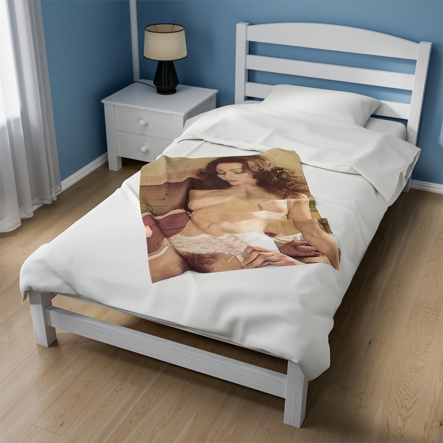 Velveteen Plush Blanket Retro Porn Star Annette Haven