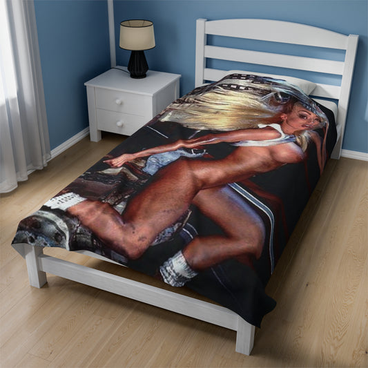 Velveteen Plush Blanket Pornstar Jenna Jameson Nude