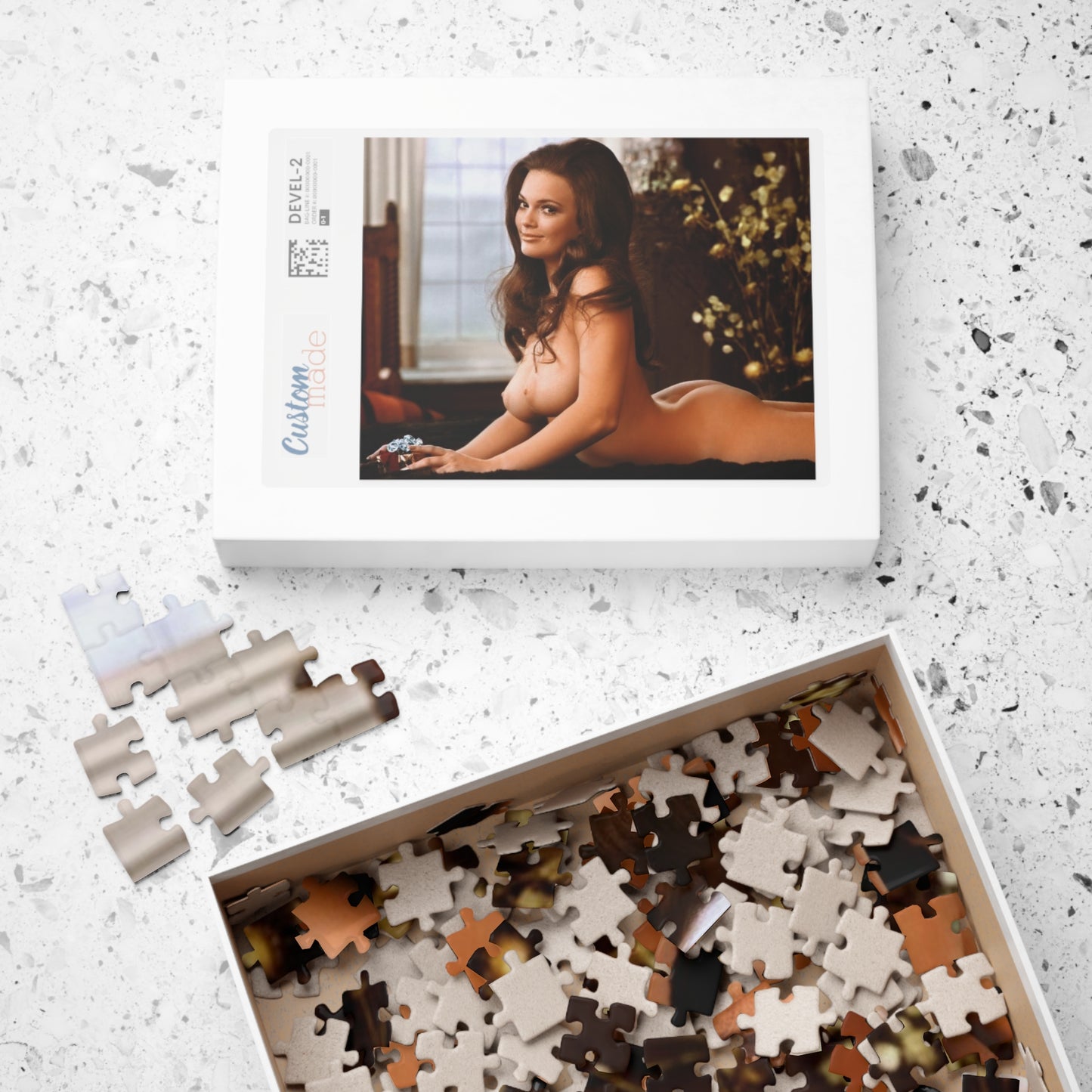 Puzzle (110, 252, 500, 1014-piece) Playboy Playmate December 1970 Carol Imhof
