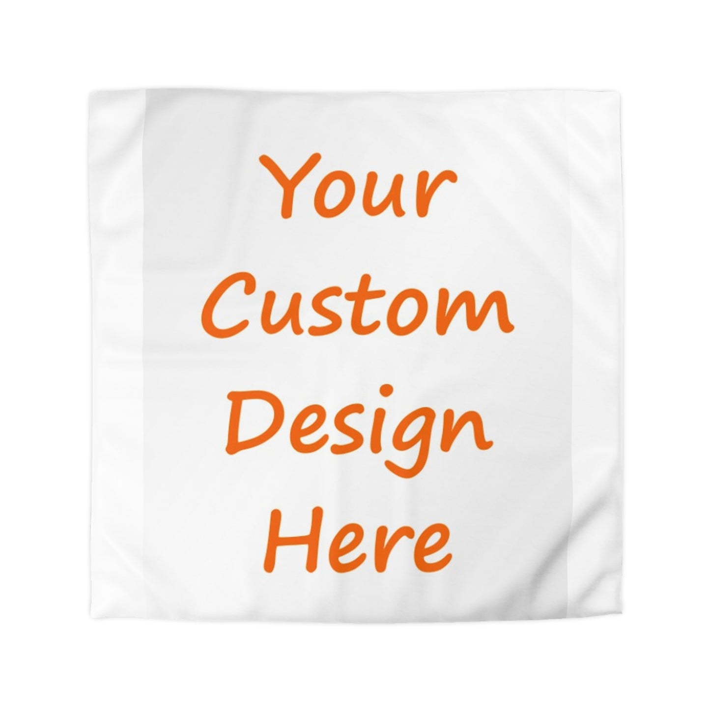 Microfiber Duvet Cover Custom Purchase & Message Artwork! No Limits!