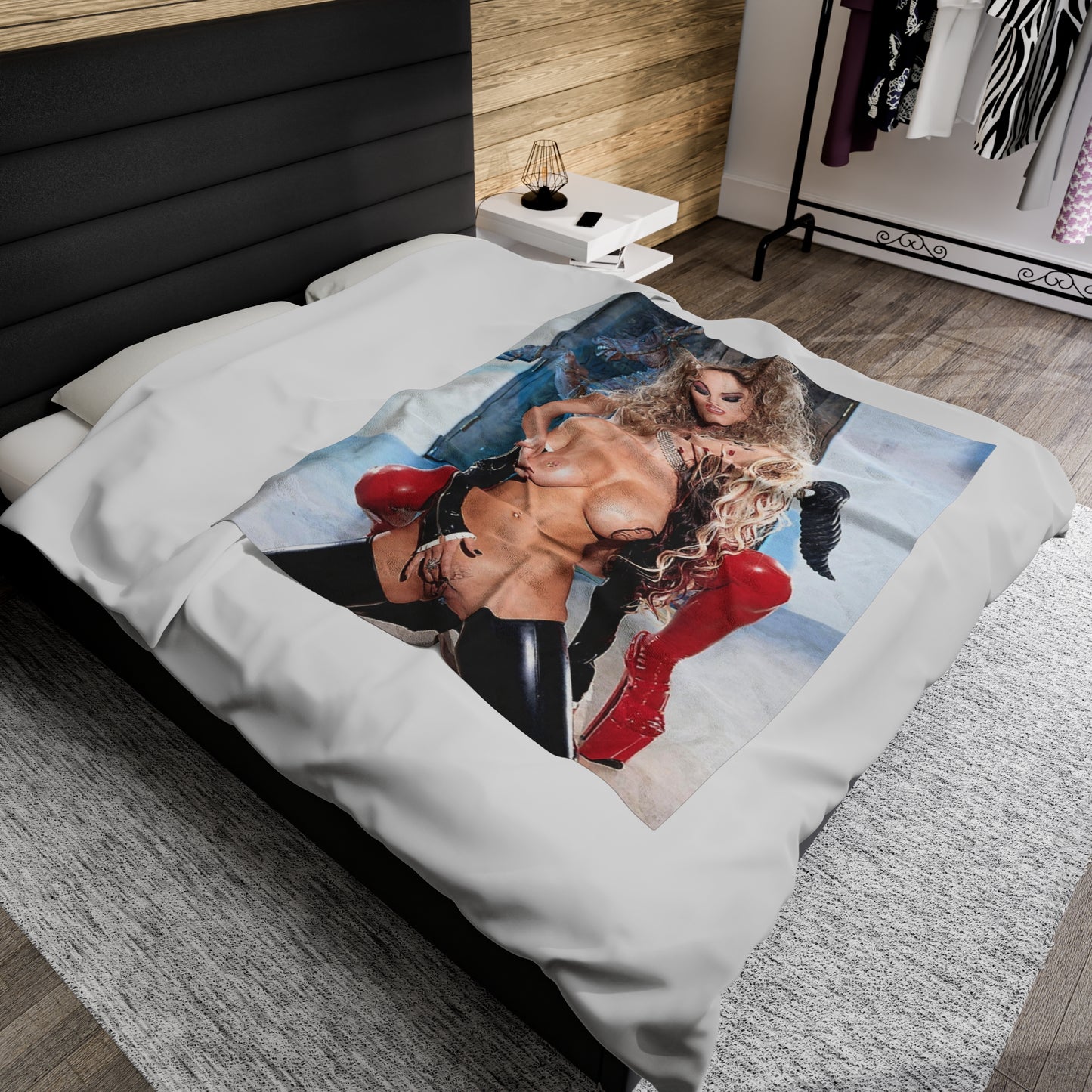 Velveteen Plush Blanket Jenna Jameson and Janine Lindenmulder