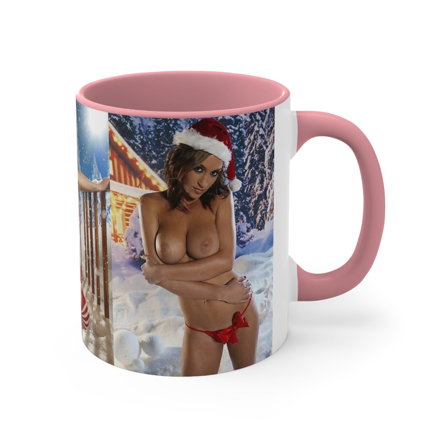 Accent Coffee Mug, 11oz Nude Christmas Pornstars