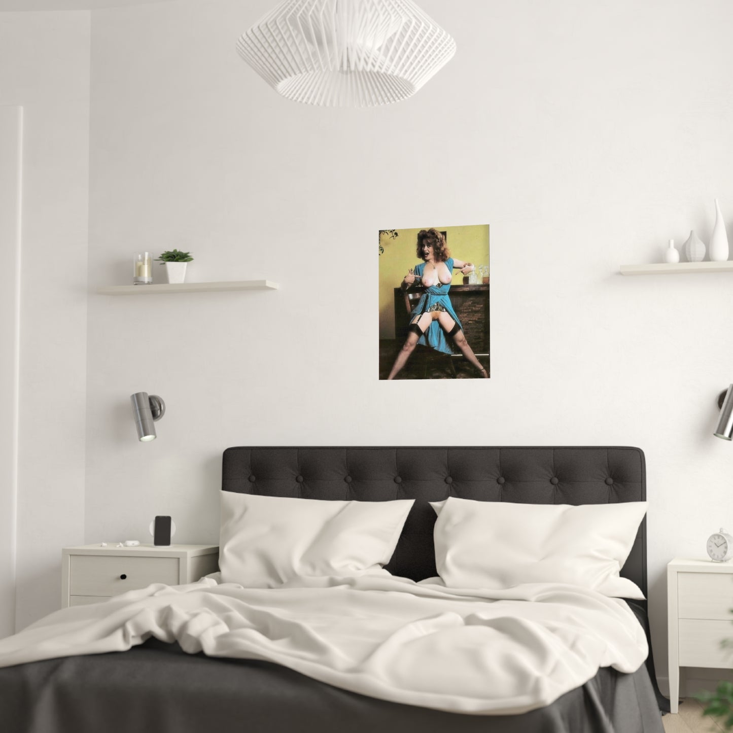 Satin Posters (210gsm) Retro Pornstar Lisa De Leeuw Nude