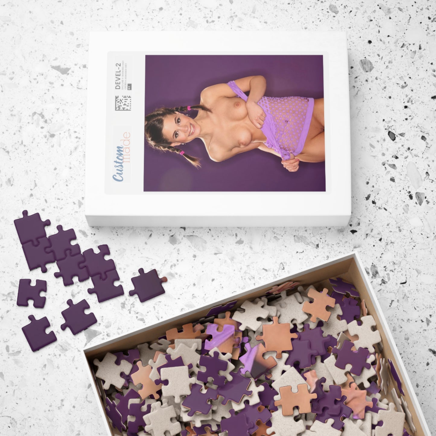 Puzzle (110, 252, 500, 1014-piece) Cute Nude Pigtails