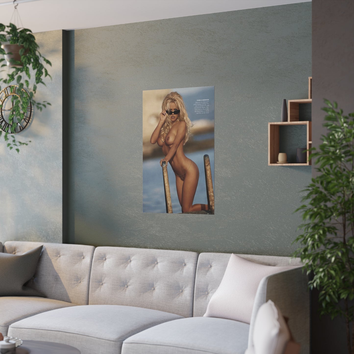 Satin Posters (210gsm) Pamela Anderson Nude #4