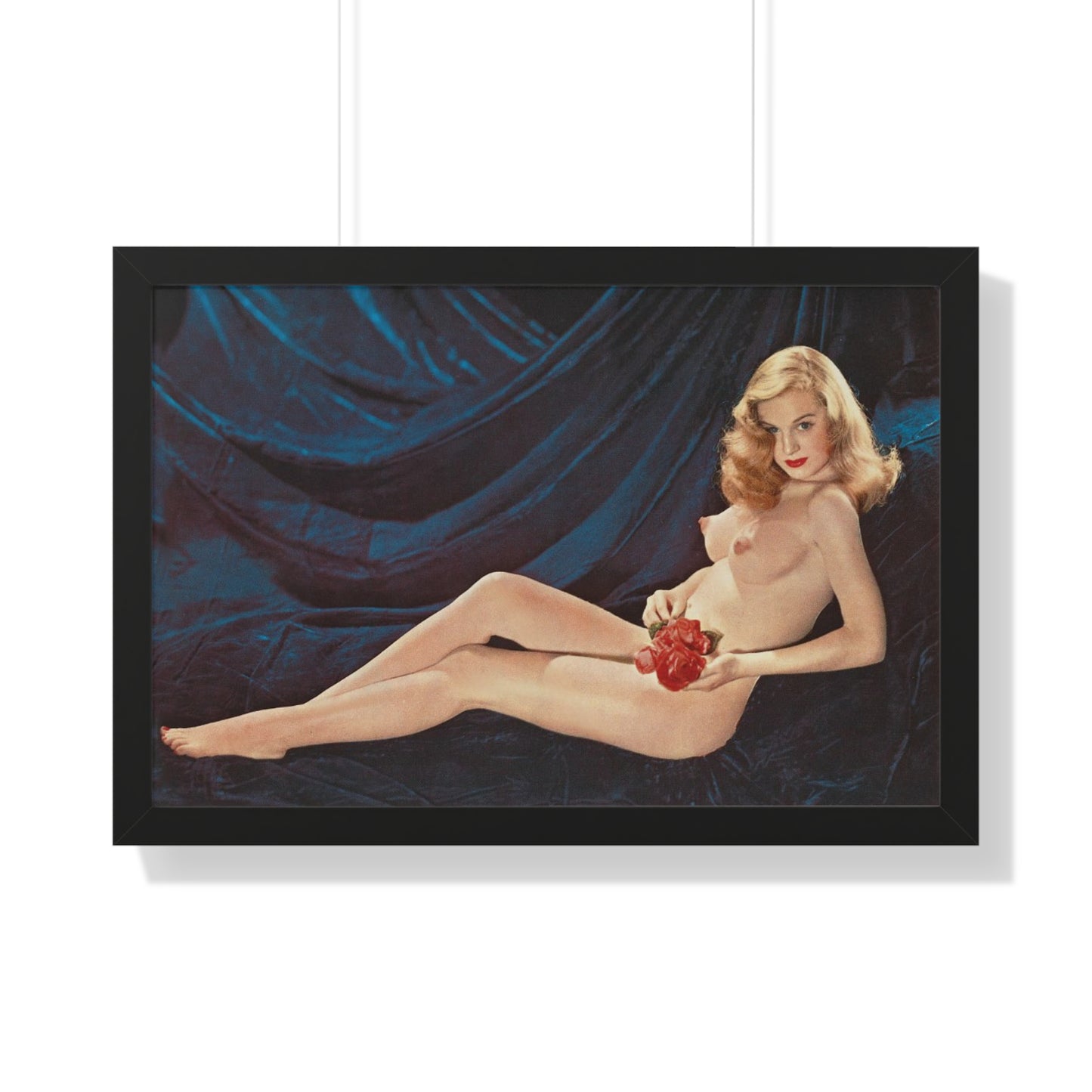 Framed Horizontal Poster Playboy Playmate April 1954 Marilyn Waltz