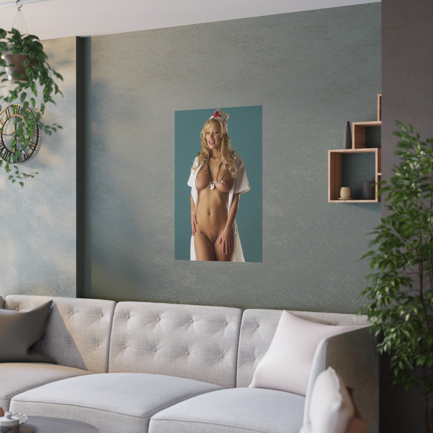 Satin Posters (210gsm) Sexy Nude Nurse Shyla Stylez