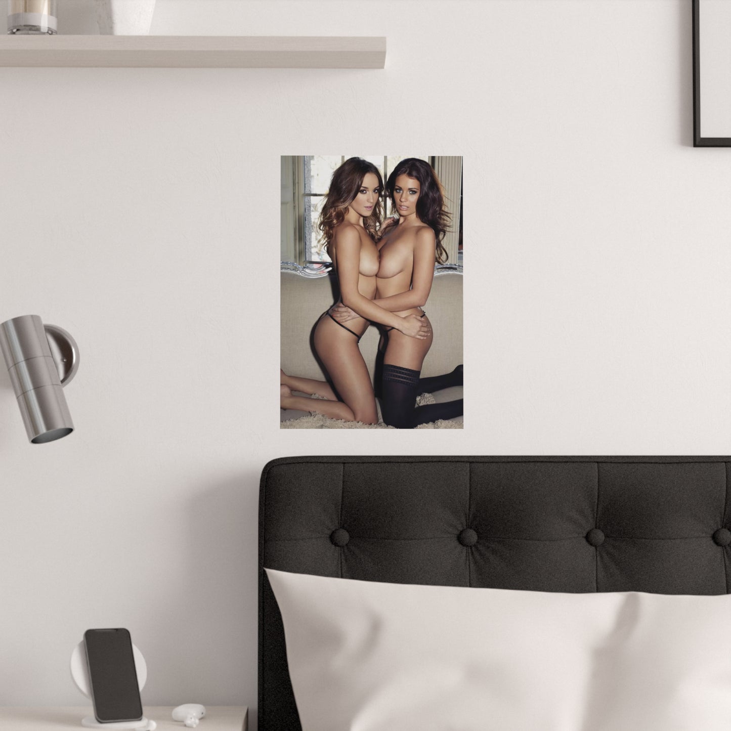 Satin Posters (210gsm) Sexy Brit Rosie Jones & Holly Peers Nude