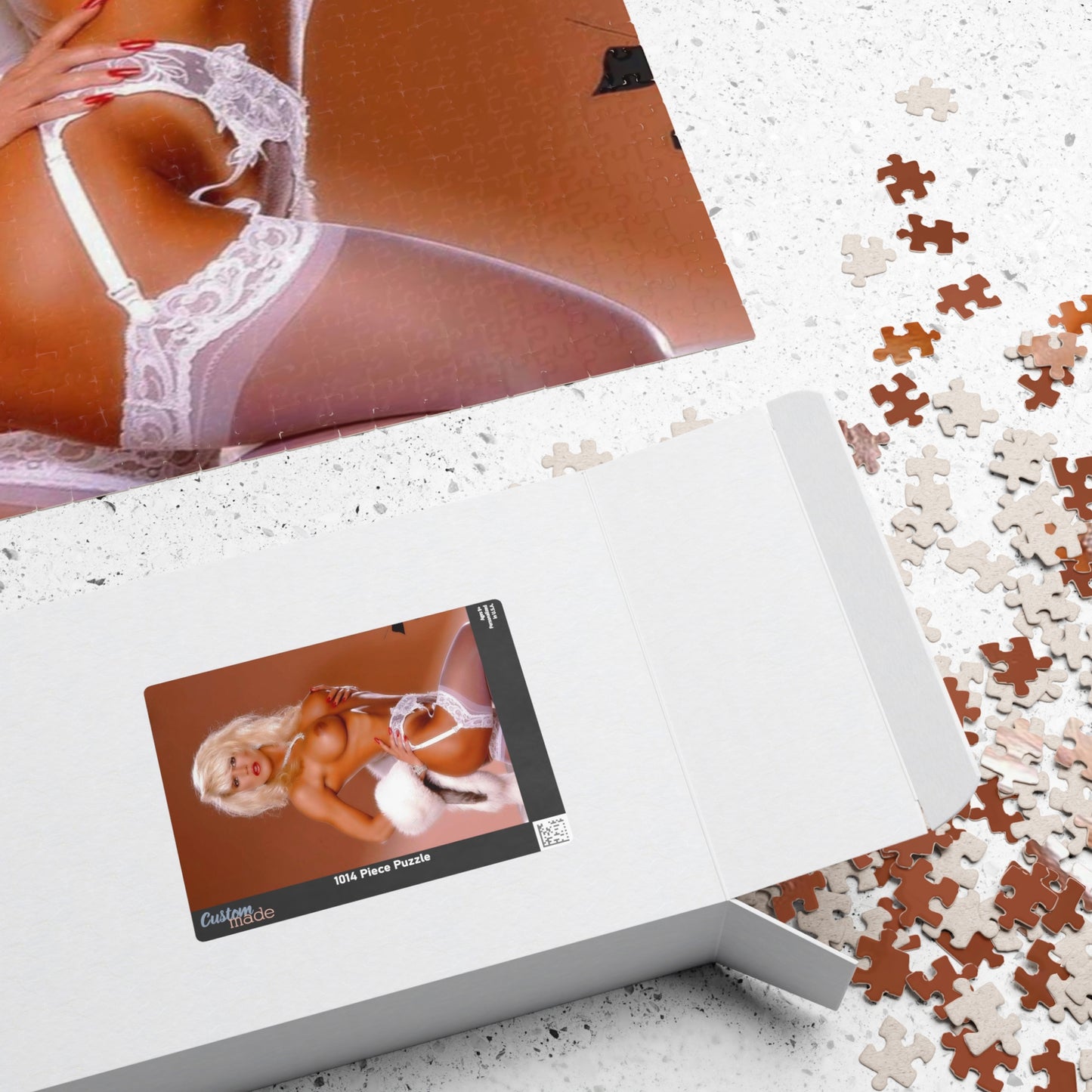 Puzzle (110, 252, 500, 1014-piece) Retro 1980s Porn Star Amber Lynn