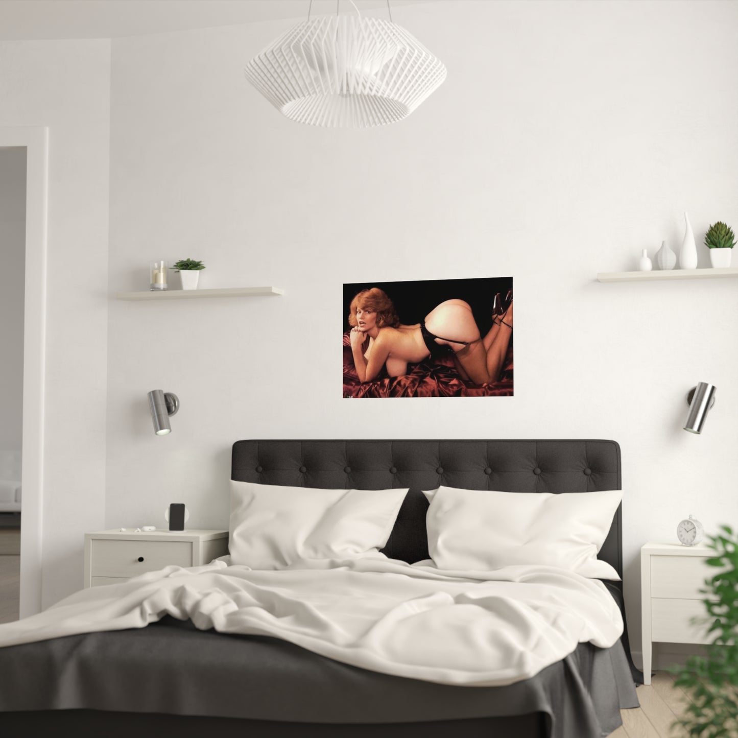 Satin Posters (210gsm) Retro Pornstar Lisa De Leeuw Nude