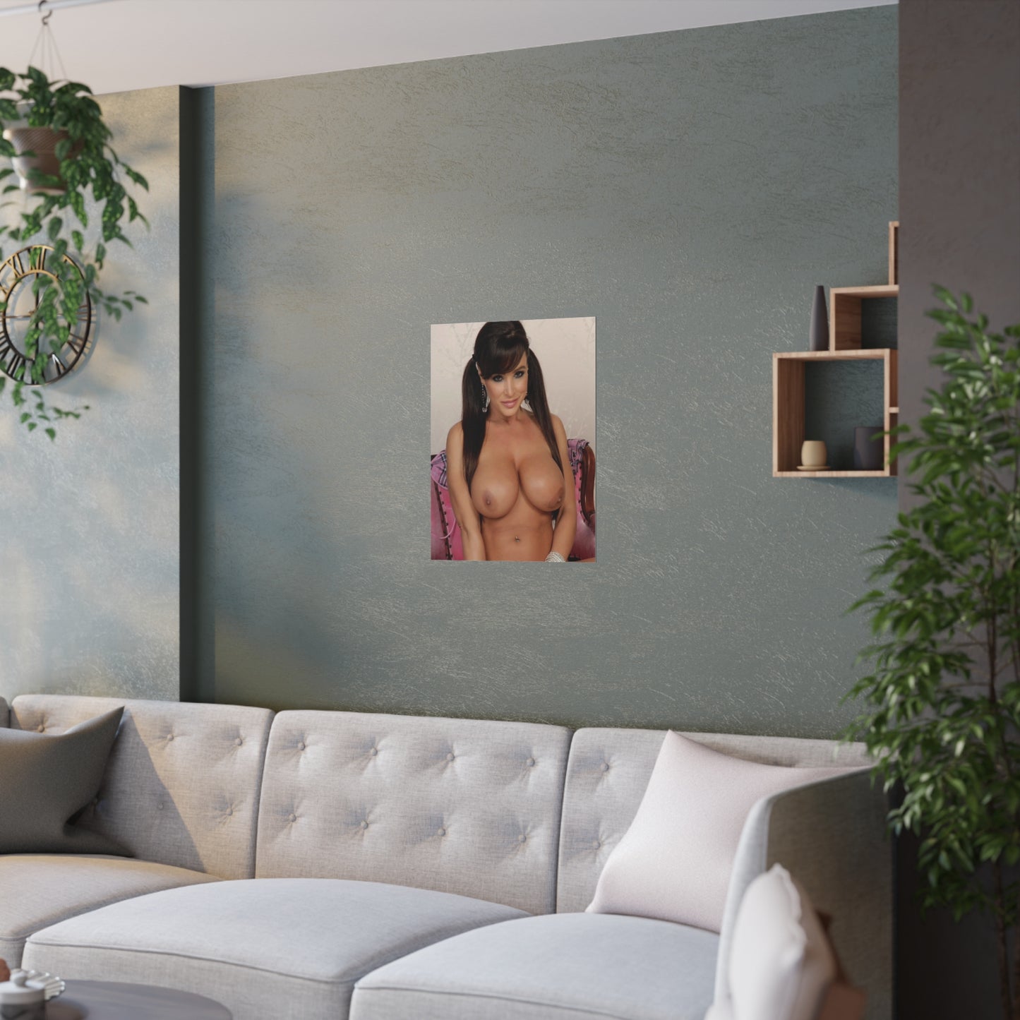 Satin Posters (210gsm) Pornstar Lisa Ann Nude