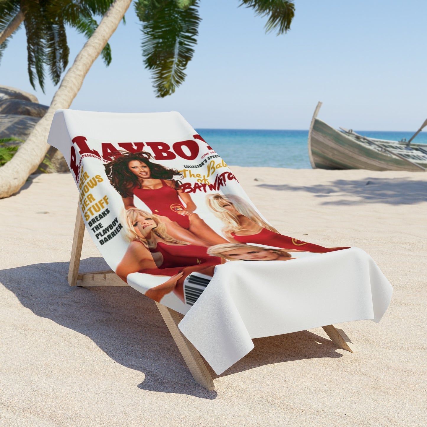 Beach Towel Playboy Cover June 1998 Baywatch
