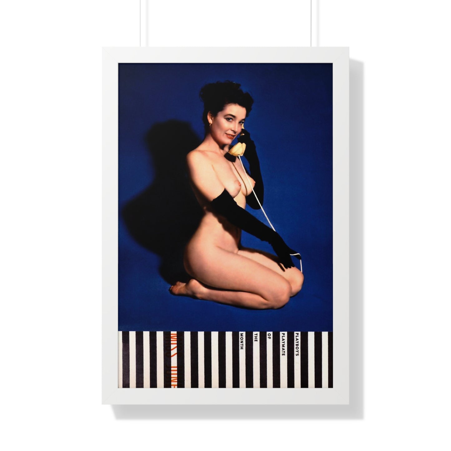 Framed Vertical Poster Playboy Playmate June 1954 Margie Harrison