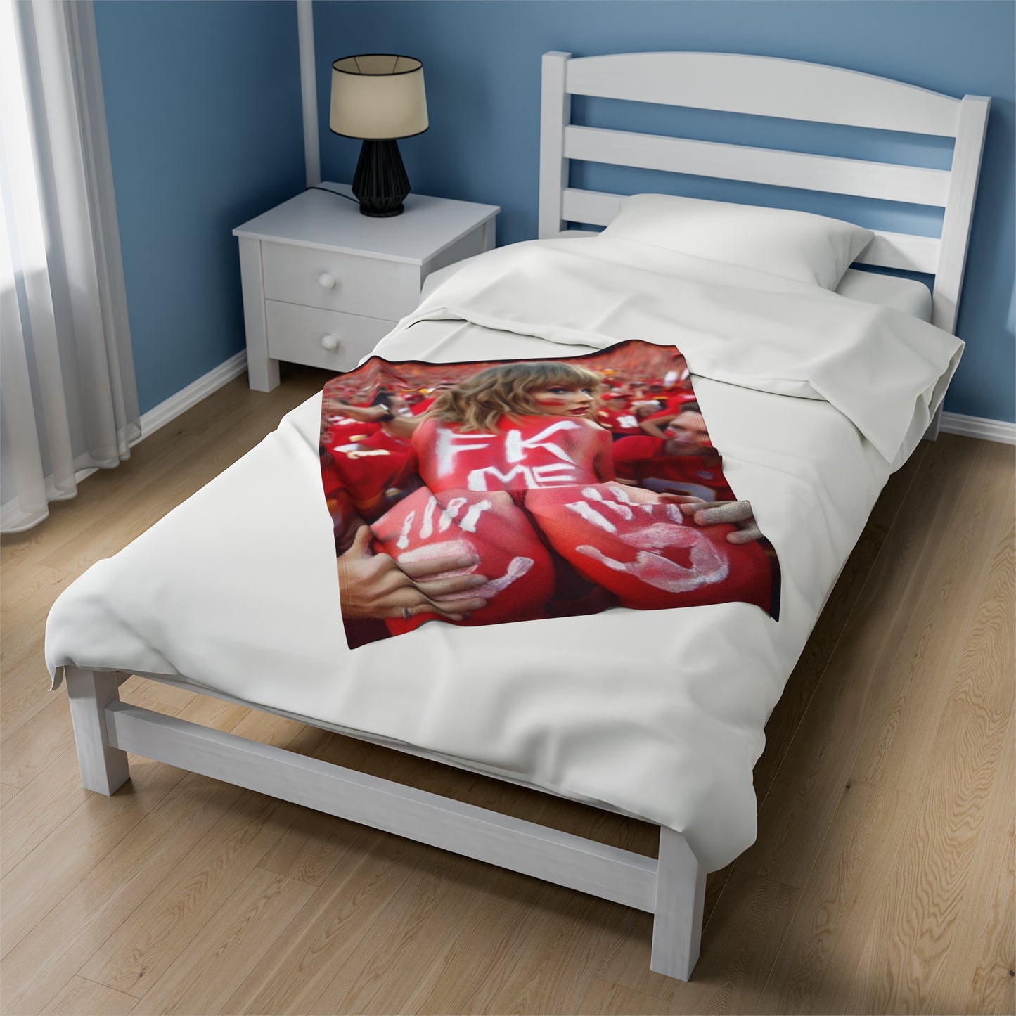Velveteen Plush Blanket Taylor Swift AI Nudes