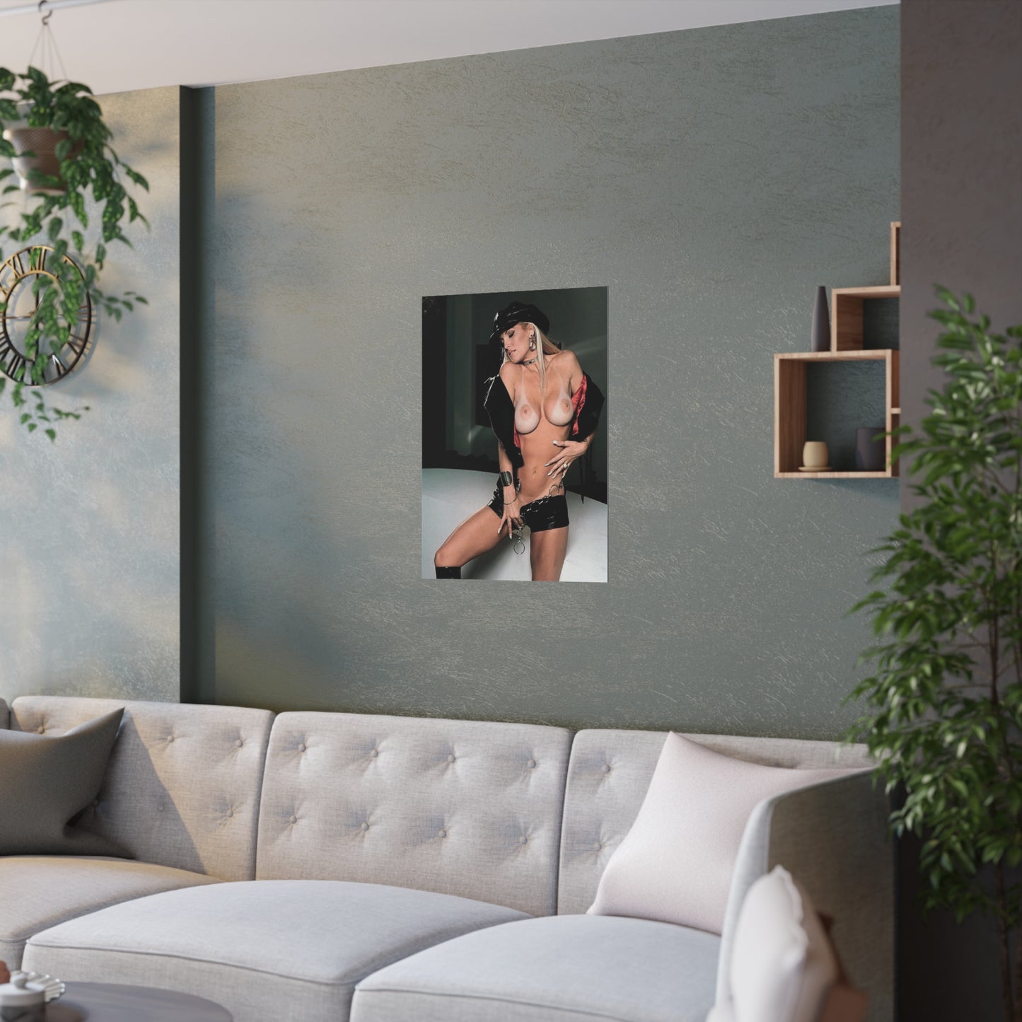 Satin Posters (210gsm) Retro Adult Star Janine Lindenmulder Nude