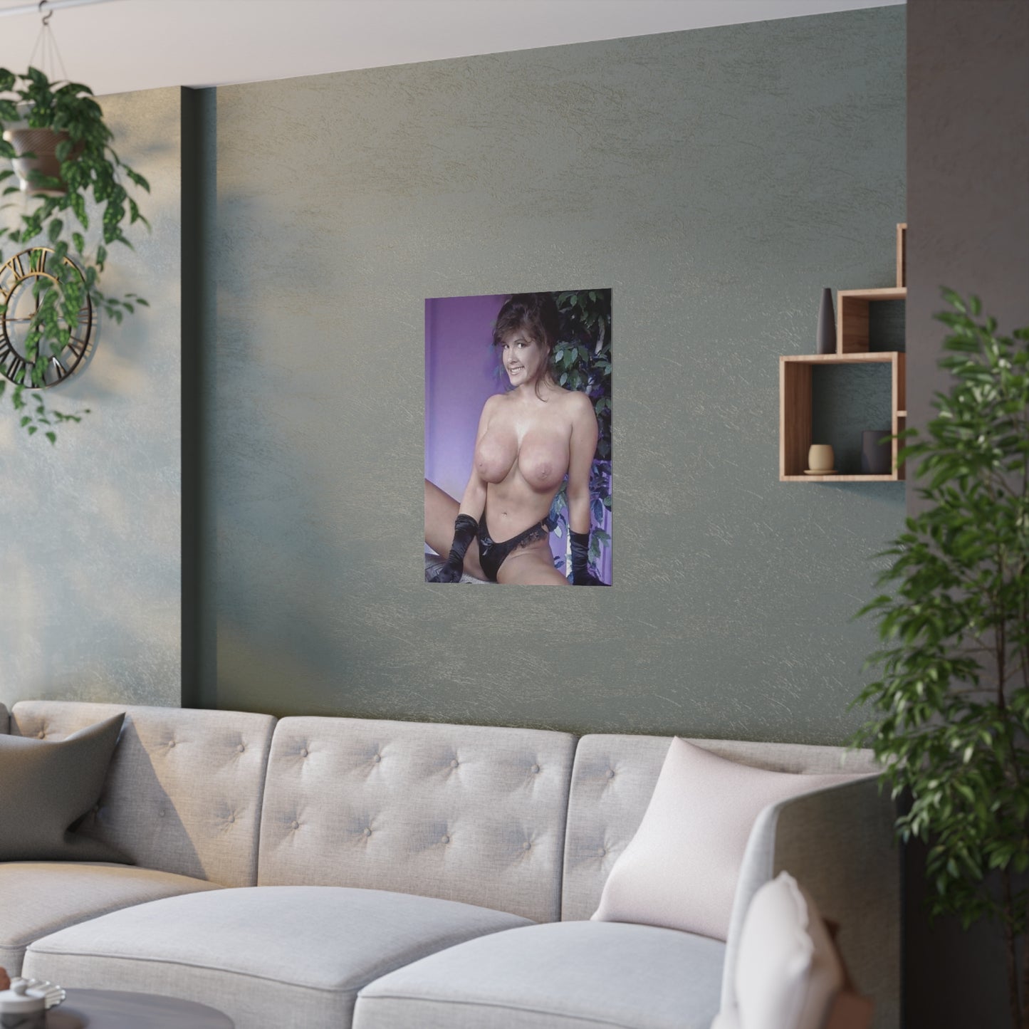 Satin Posters (210gsm) Retro Pornstar Holly Body Nude