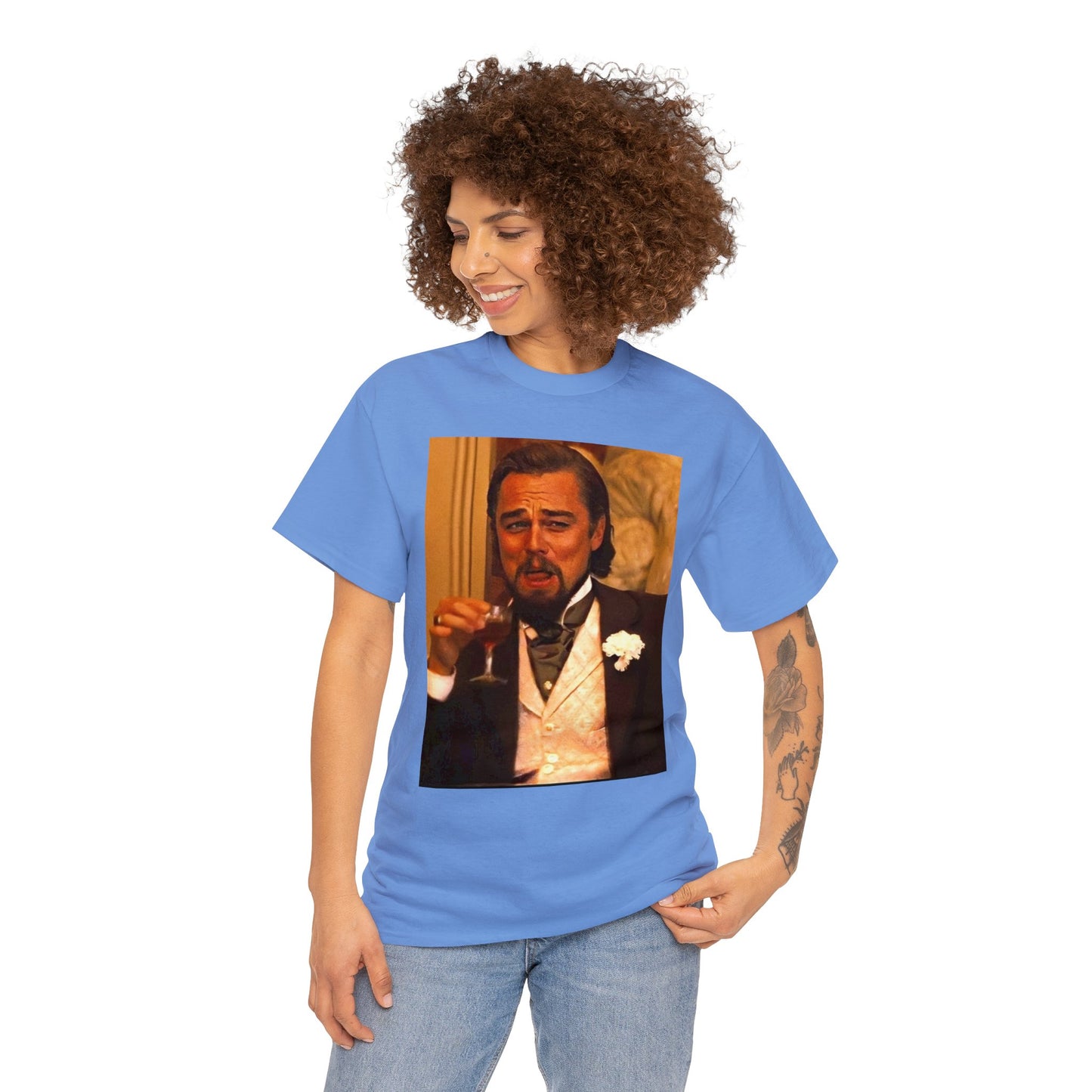 Unisex Heavy Cotton Tee Leonard DiCaprio Django Meme