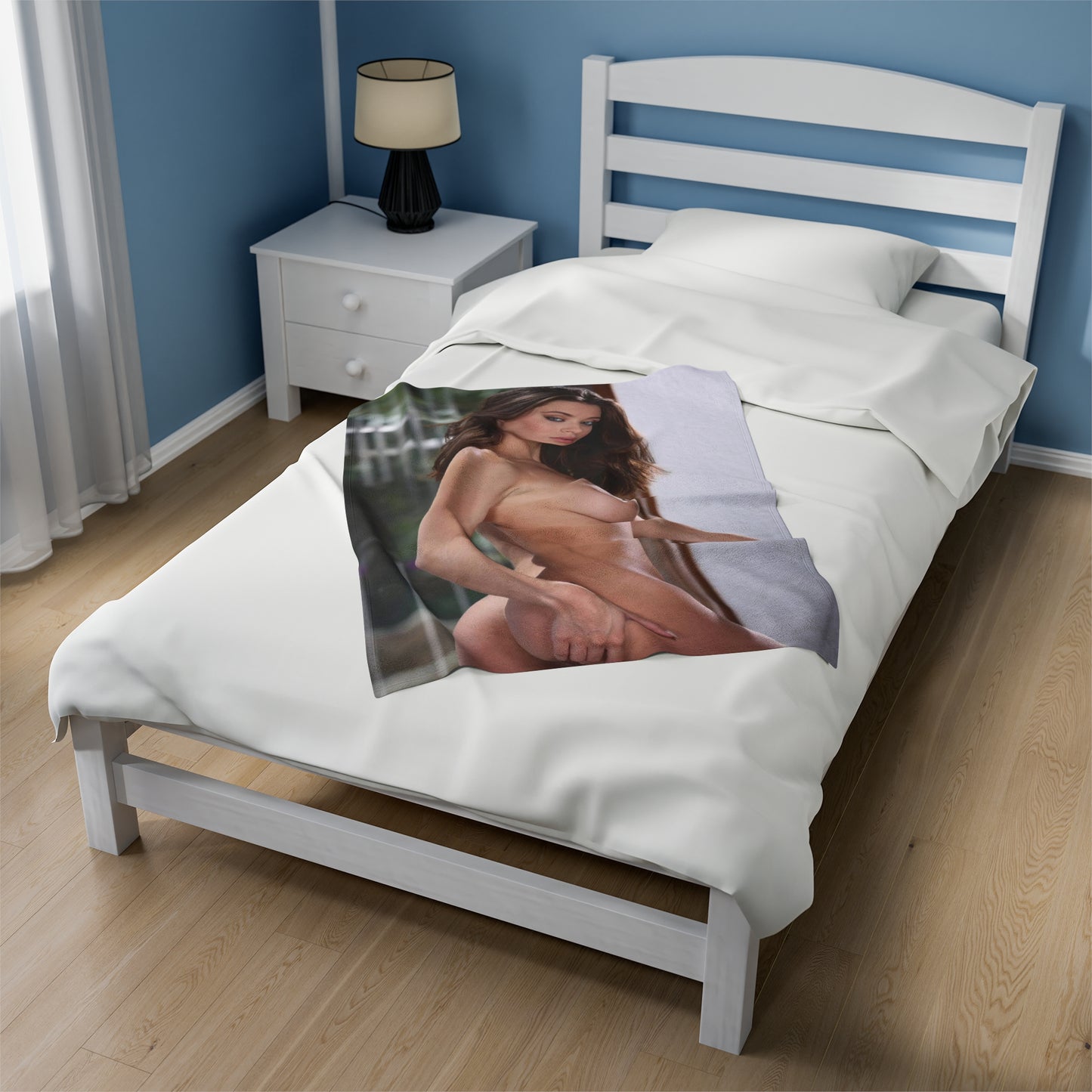 Velveteen Plush Blanket Lana Rhoades Nude