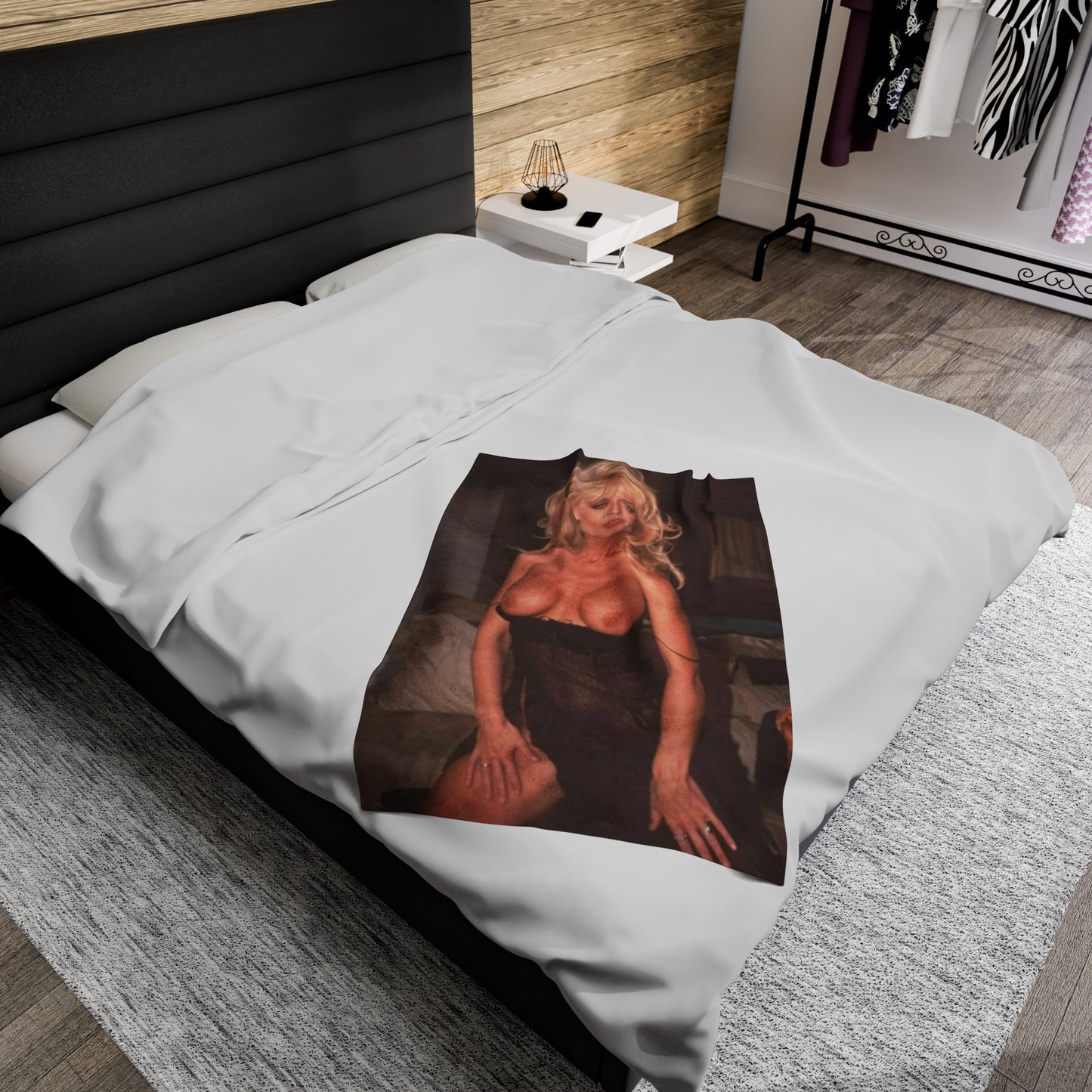 Velveteen Plush Blanket Porn Star Nina Hartley Nude