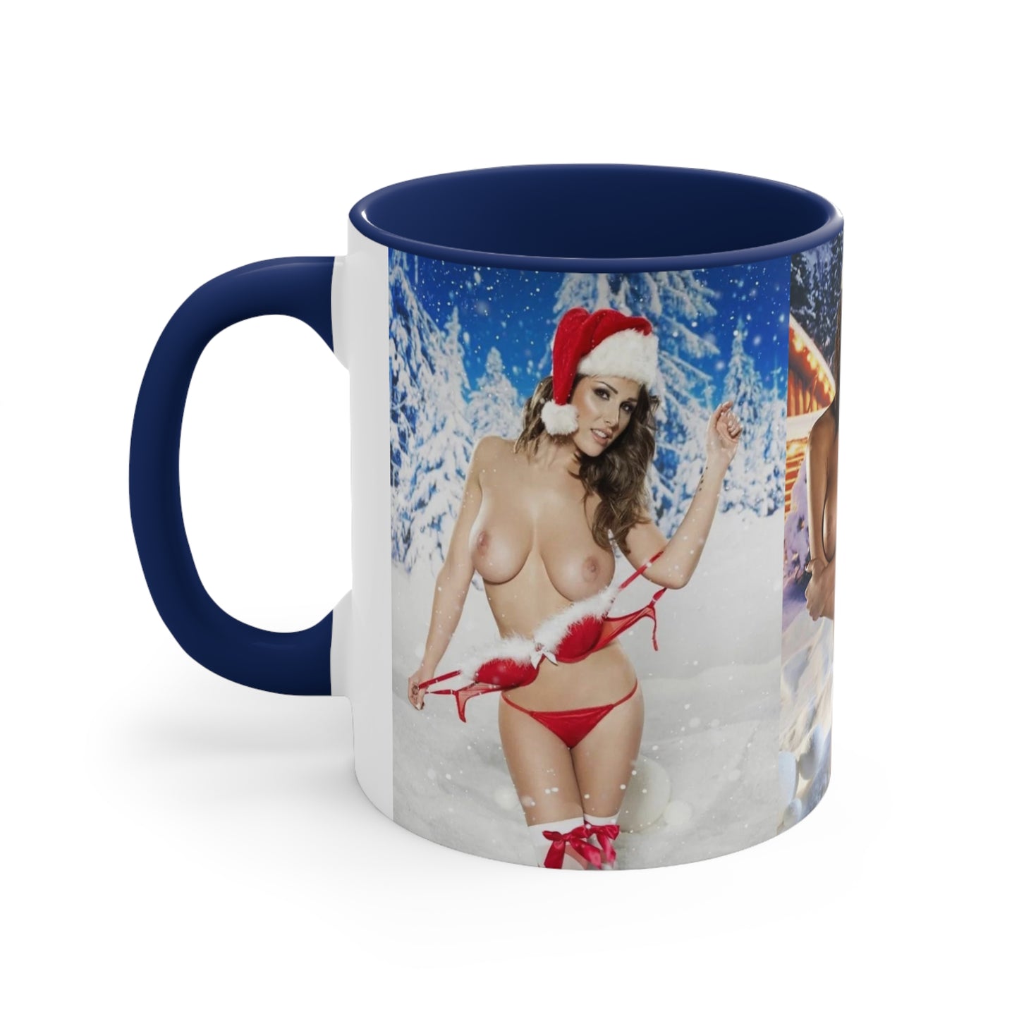 Accent Coffee Mug, 11oz Nude Christmas Pornstars