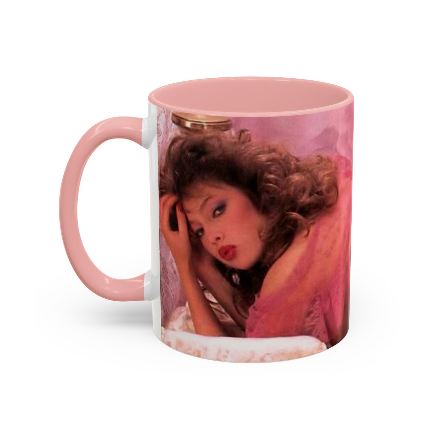 Accent Coffee Mug (11, 15oz) Retro Porn Star Traci Lords Nude