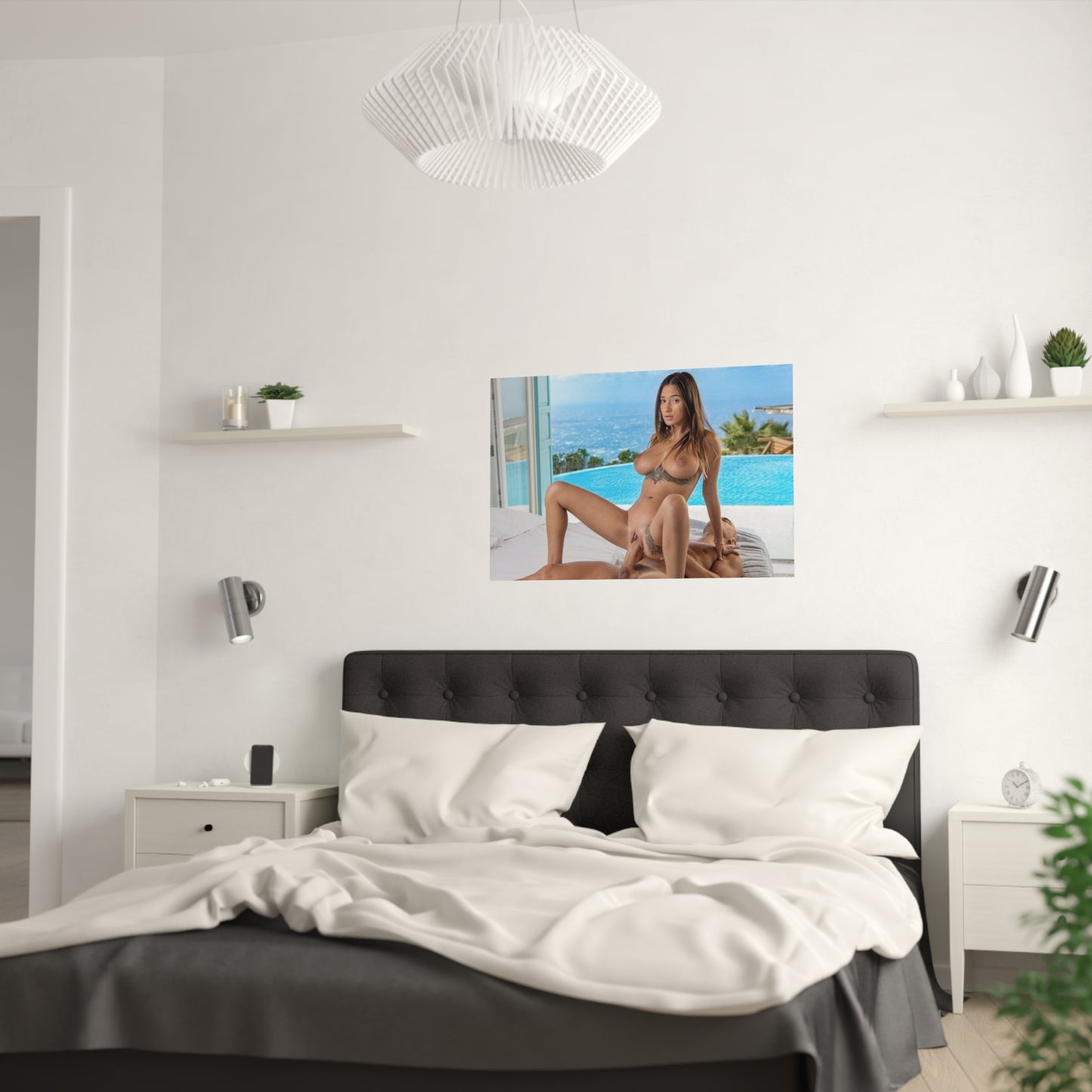 Satin Posters (210gsm) Natural Tits Liya Silver