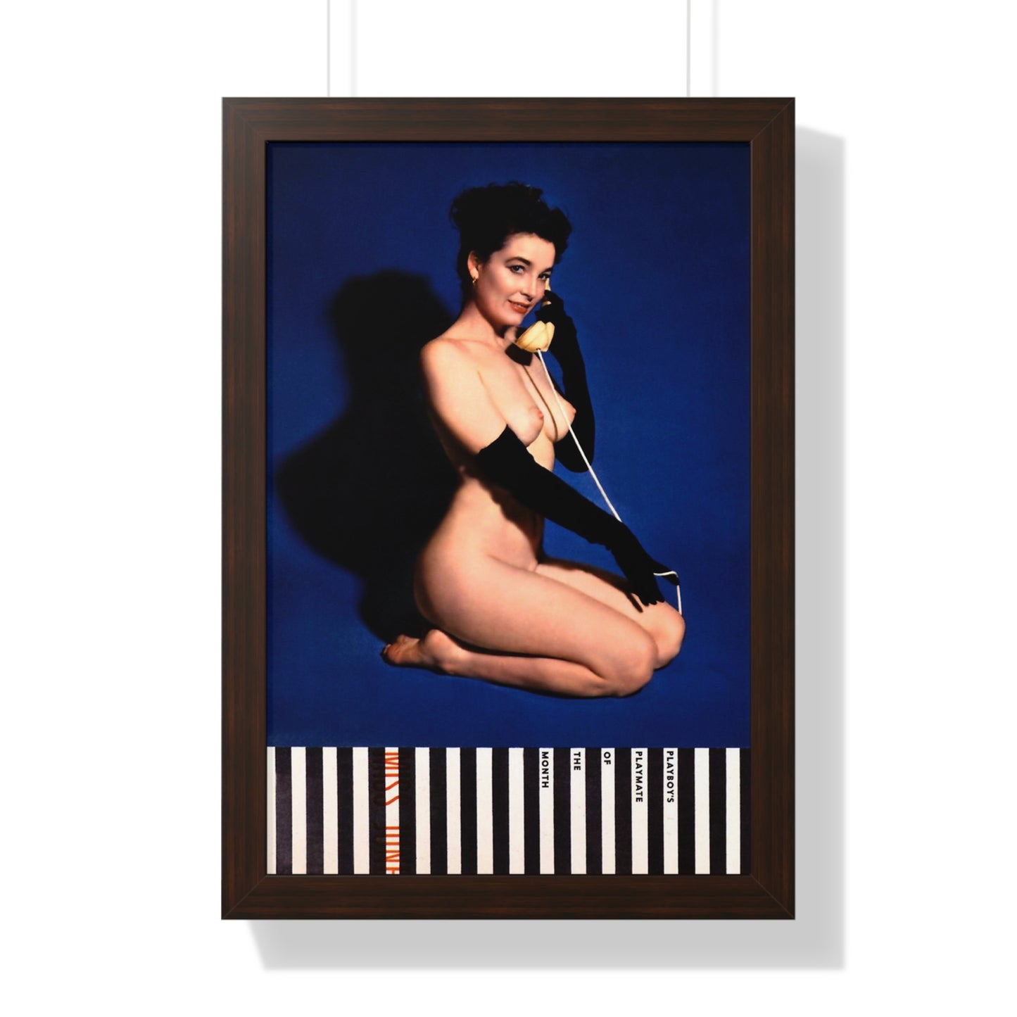 Framed Vertical Poster Playboy Playmate June 1954 Margie Harrison