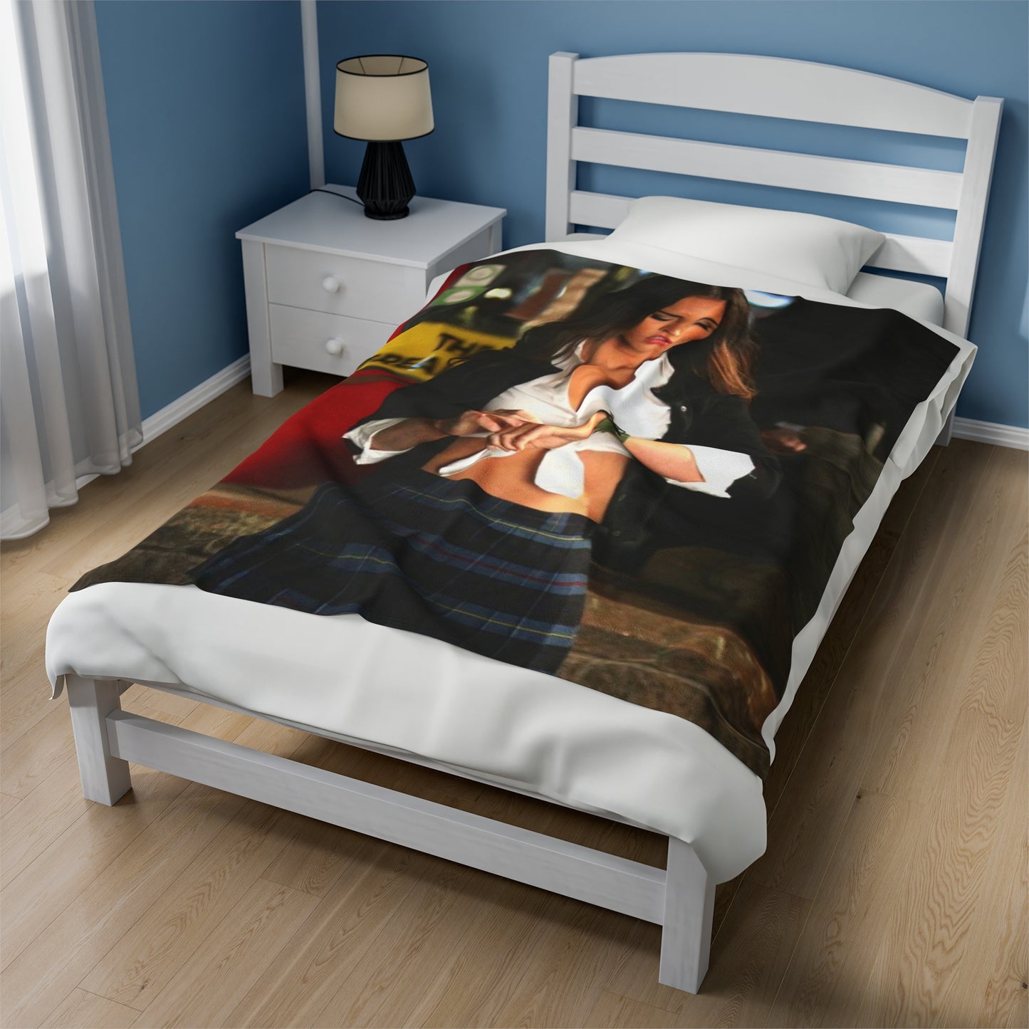 Velveteen Plush Blanket Megan Fox