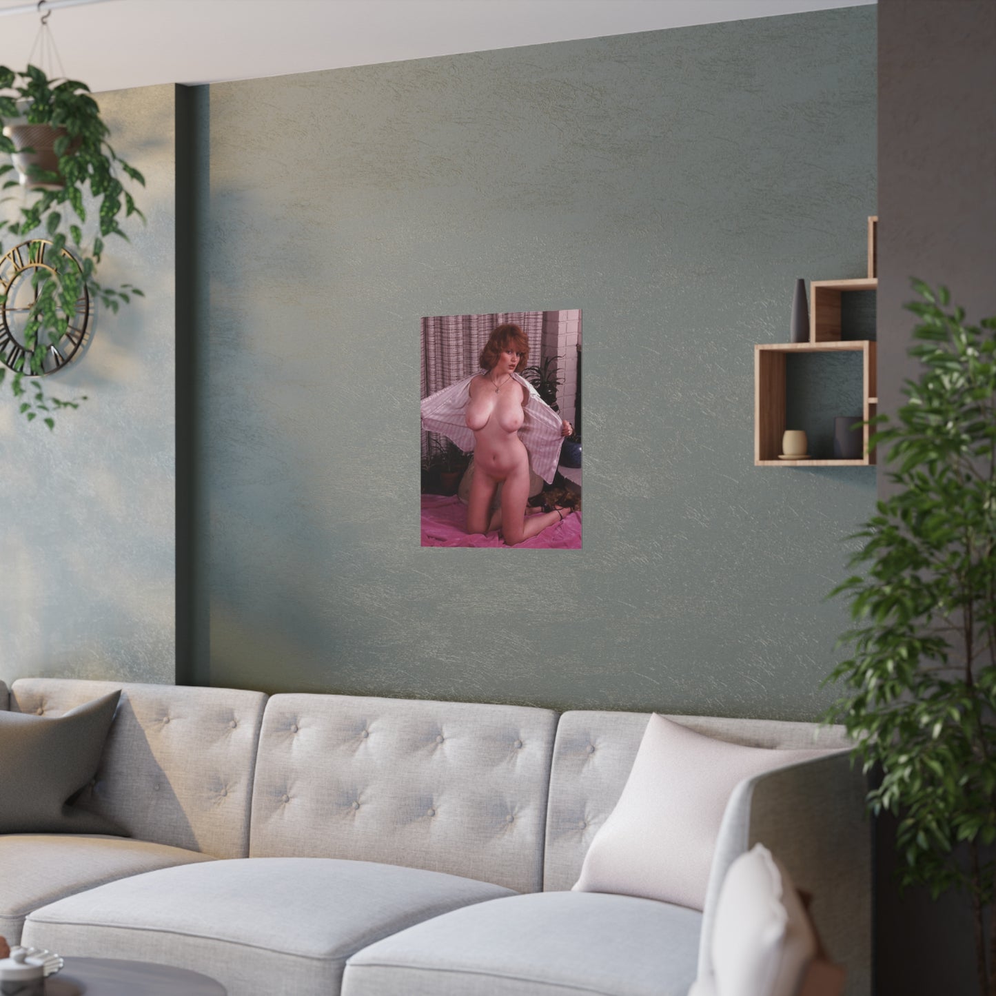 Satin Posters (210gsm) Retro Pornstar Lisa De Leeuw Nude