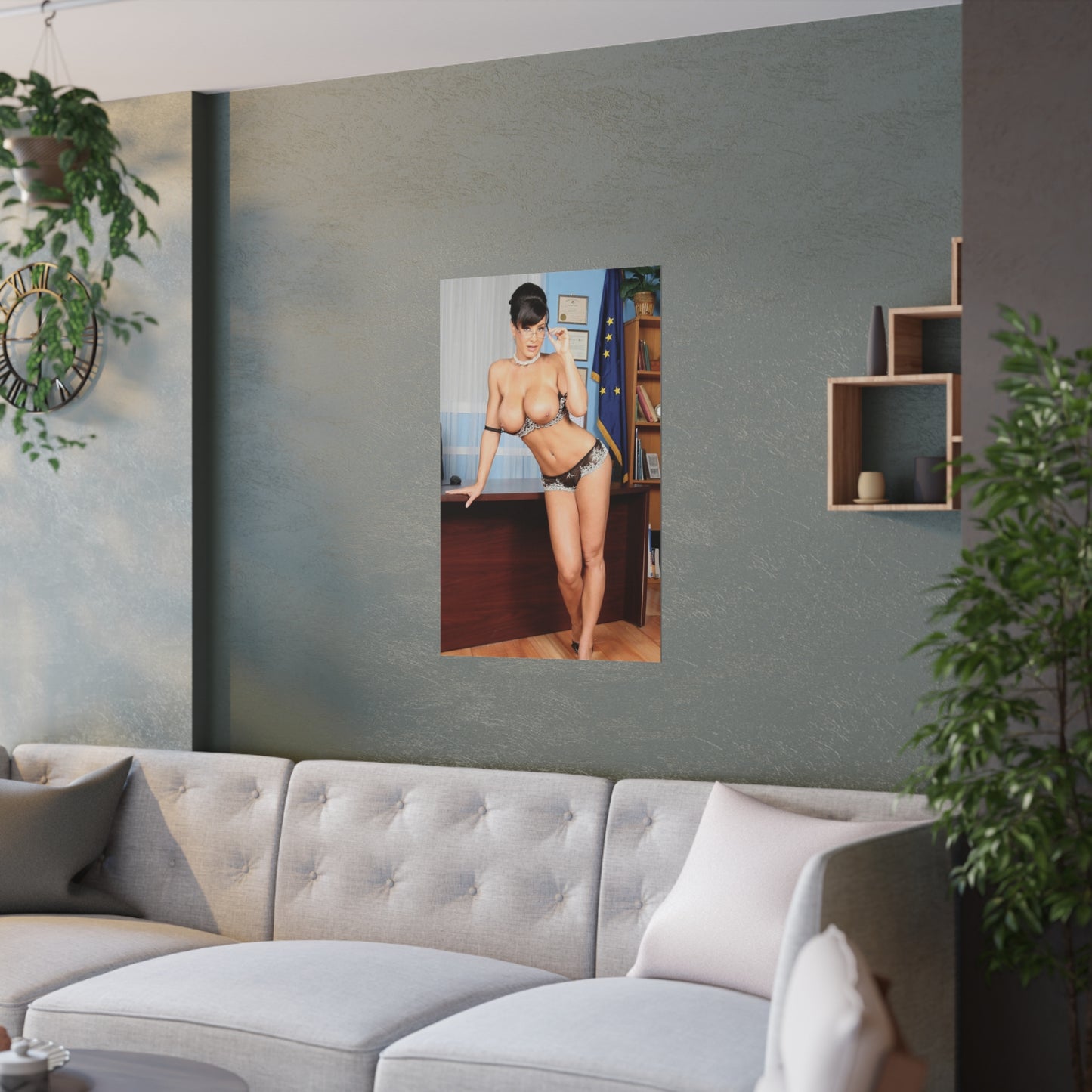 Satin Posters (210gsm) Pornstar Lisa Ann Nude